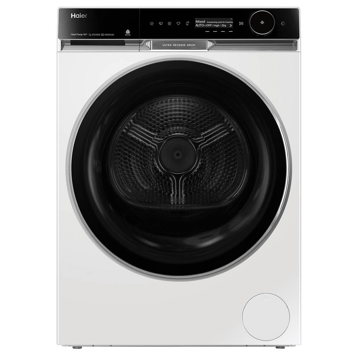 Haier 600 Series 10kg Heat Pump Dryer - Energy Efficient, White (HDHP10PXW1) for Home & Laundry Room Use