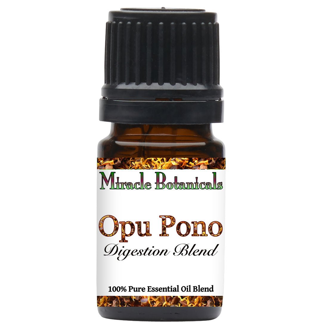 Opu Pono Digestive Essential Oil Blend - Natural Digestive Support, Compare to DigestZen by DoTerra - Perfect for Aromatherapy, Massage & Stress Relief