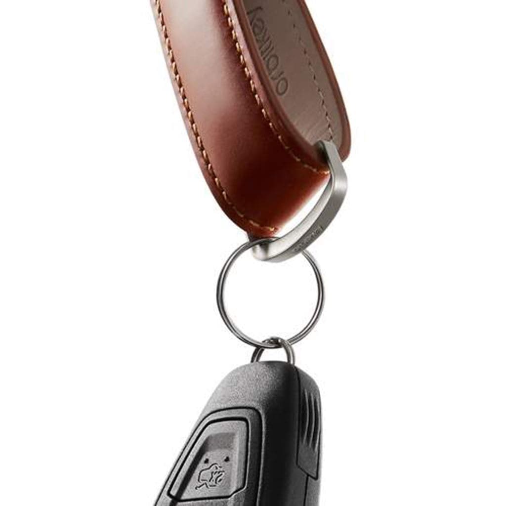 Orbitkey Leather 2.0 Key Organizer - Premium Cognac/Tan Genuine Leather Key Holder for Men & Women - Perfect for Home, Office & Travel Accessories