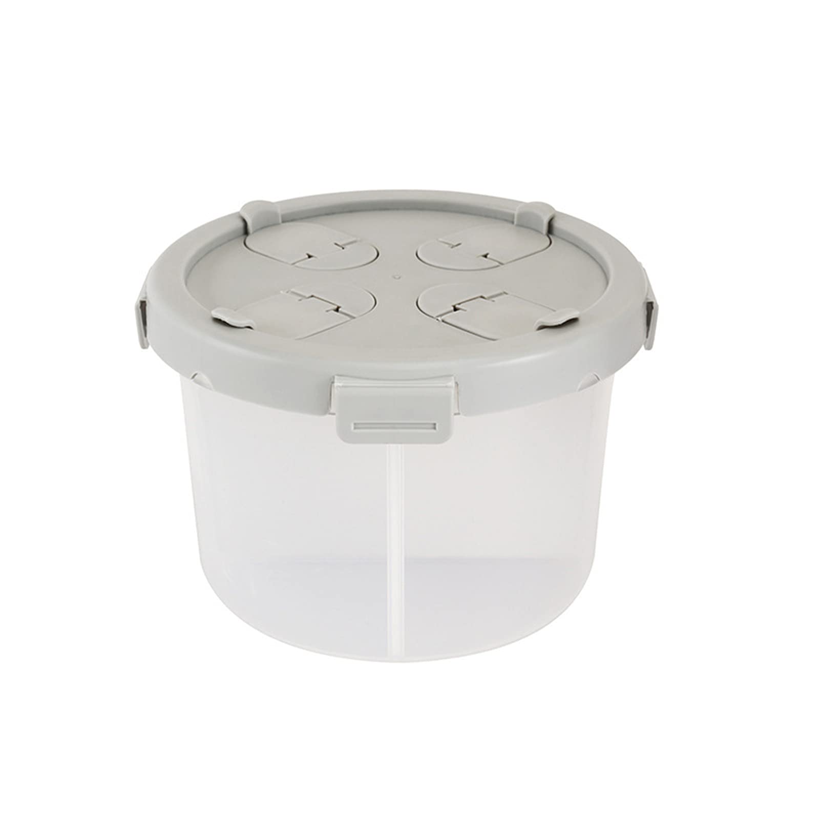 VALINK Clear Cereal Storage Container with Lids & Compartments - BPA Free Kitchen Organizer for Grains, Rice, Nuts - Perfect for Pantry, Countertop & Bulk Food Storage