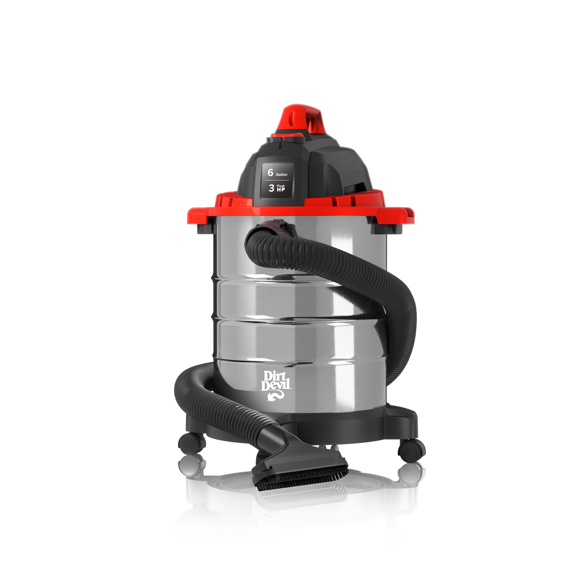 6 Gallon Wet/Dry Vacuum Cleaner - Powerful Shop Vac for Home, Garage & Car Cleaning - Ideal for Dust, Debris & Liquid Spills