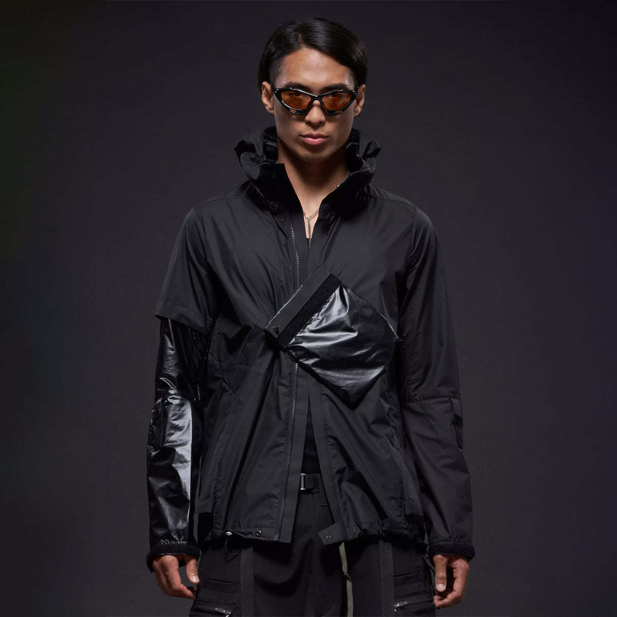 Acronym J36 WS Black Jacket - Stylish Waterproof Windbreaker for Urban Commuting & Outdoor Adventures