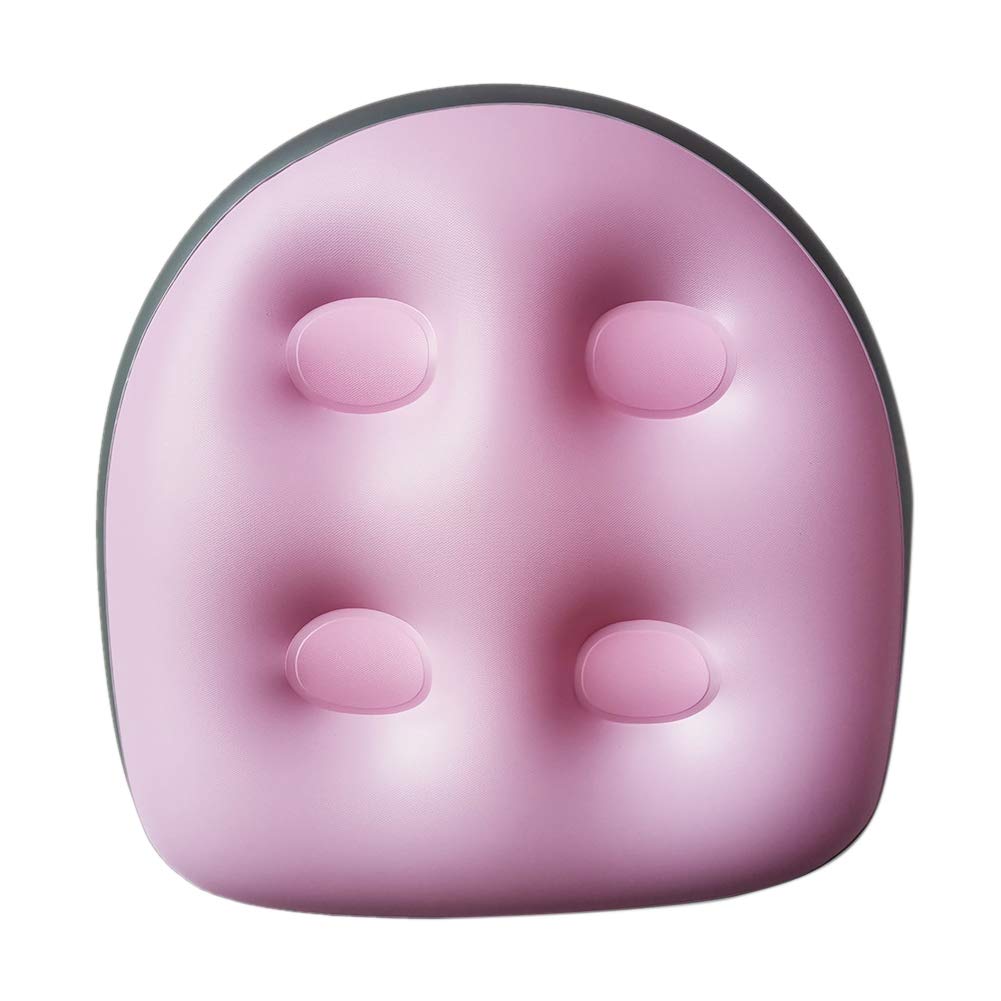 Inflatable Spa and Hot Tub Booster Seat - Soft Massage Cushion with Suction Cups & Back Support - Bathtub Mat for Adults & Kids (Pink) - Perfect for Relaxation, Hydrotherapy, and Home Spa Experience
