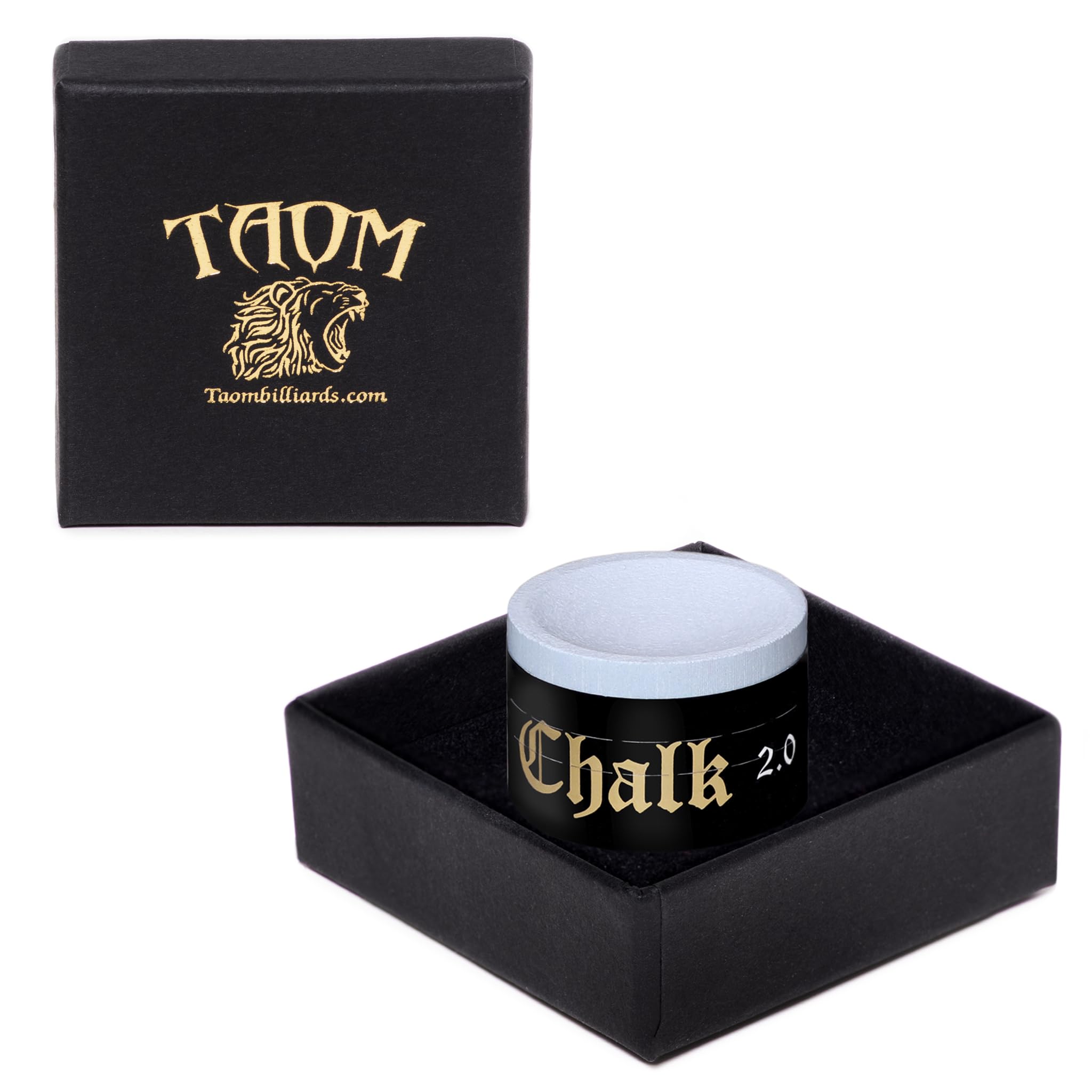 Premium TAOM Billiard Pool Cue Chalk 2.0 - Blue High-Performance Chalk in Branded Box | Perfect for Professional Pool Players & Home Game Rooms