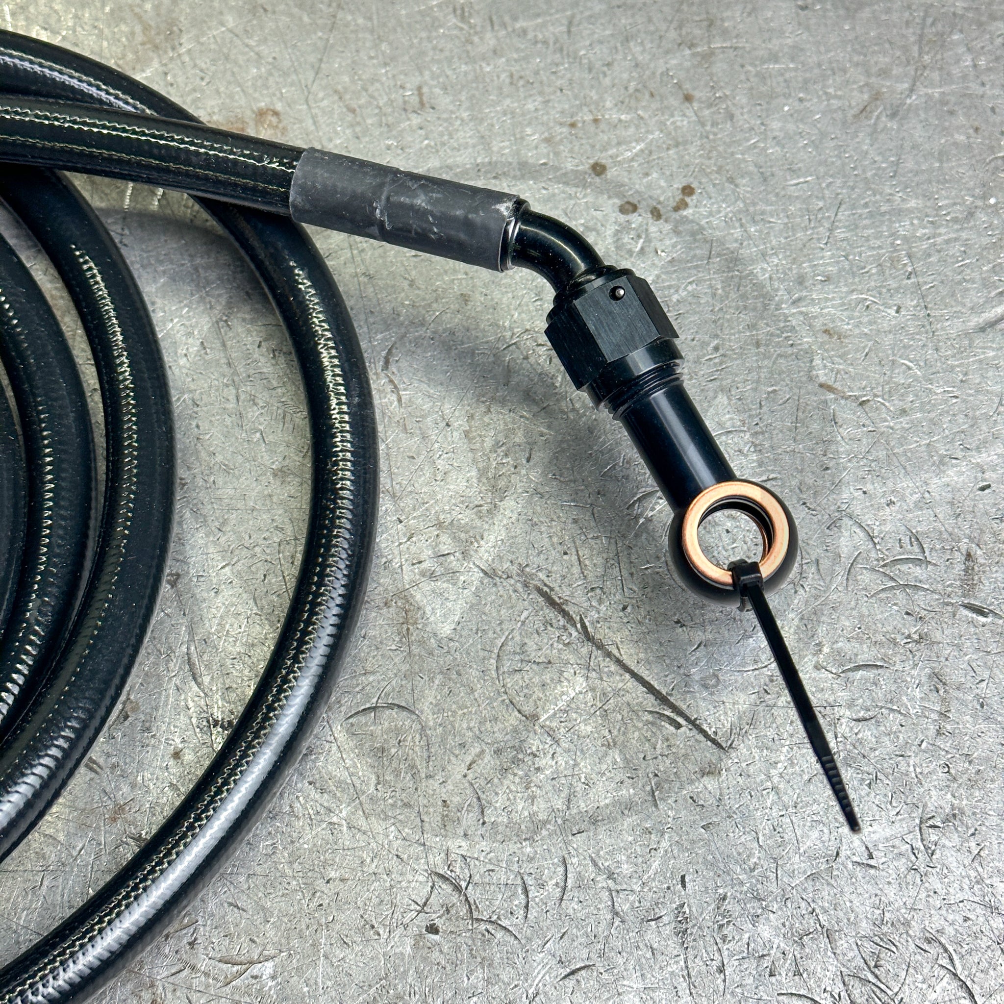 Honda Civic 92-95 E85 Compatible Black Stainless Steel Fuel Lines Kit - 6AN Bolt-On Upgrade for Performance & Durability | Perfect for Racing, Engine Swaps & High-Performance Builds