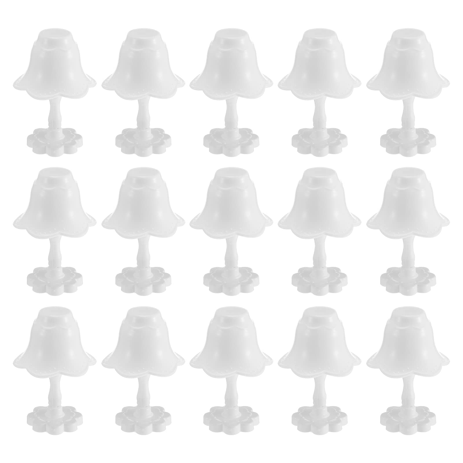 SEWACC 15pcs Miniature Dollhouse Table & Floor Lamps - Vintage Style Tiny Furniture Lighting for Dollhouse, DIY Crafts, and Miniature Room Decor - Perfect for Dollhouse Accessories, Mini Room Displays, and Creative Projects