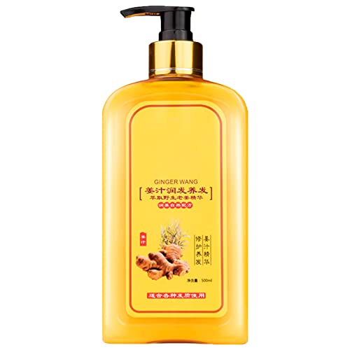 Ginaday Instant Ginger Hair Regrowth Shampoo for Women & Men - 500ml Natural Anti-Hair Loss Treatment with Ginger Extract - Promotes Thicker, Stronger Hair Growth - Ideal for Daily Hair Care Routine & Scalp Health