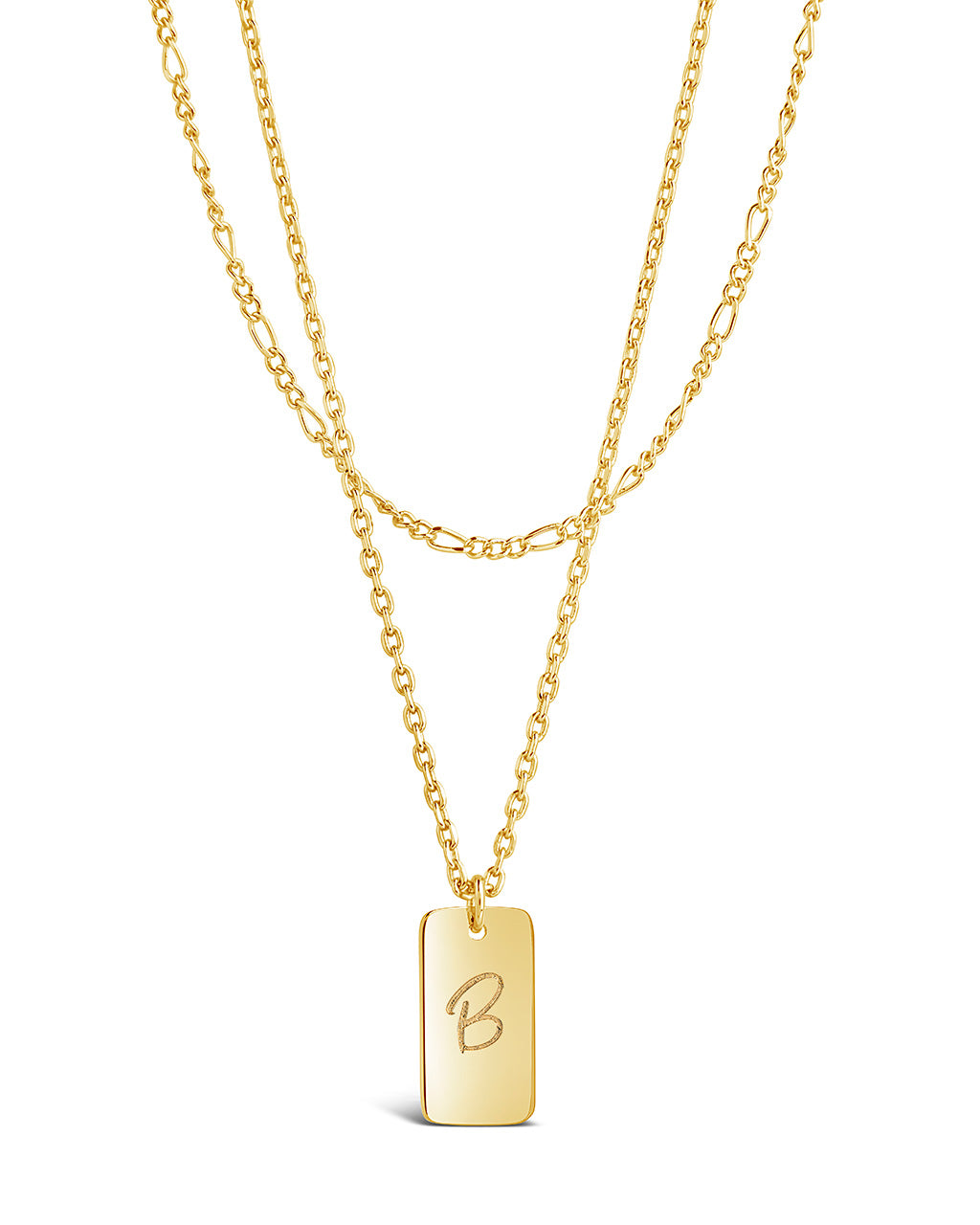 Initial Layered Chain Necklace - Personalized Name Necklace for Women - Perfect for Gifts, Anniversaries & Everyday Elegance