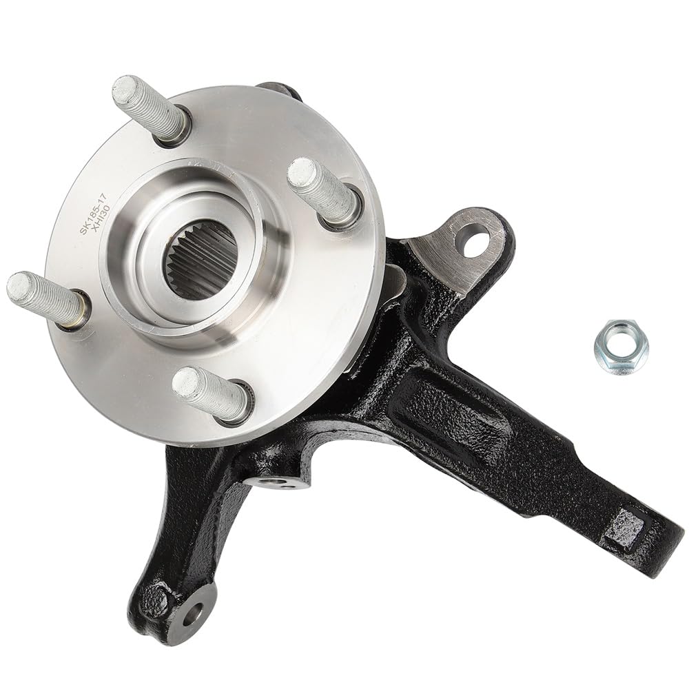 Nissan Versa Wheel Hub Bearing & Steering Knuckle Assembly - Front Driver Side Replacement for 2013-2019 Versa & 2014-2019 Versa Note - Direct Fit BR935009LK - Perfect for Smooth Ride & Steering Repair