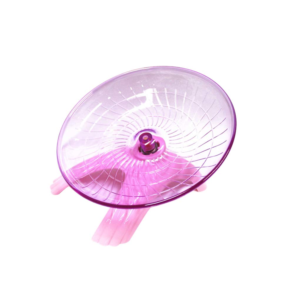 ULTECHNOVO 18CM Silent Hamster Exercise Wheel - Flying Saucer Non-Run Disc for Hamsters, Hedgehogs & Small Pets - Durable Hamster Cage Accessory for Nighttime Play & Stress Relief