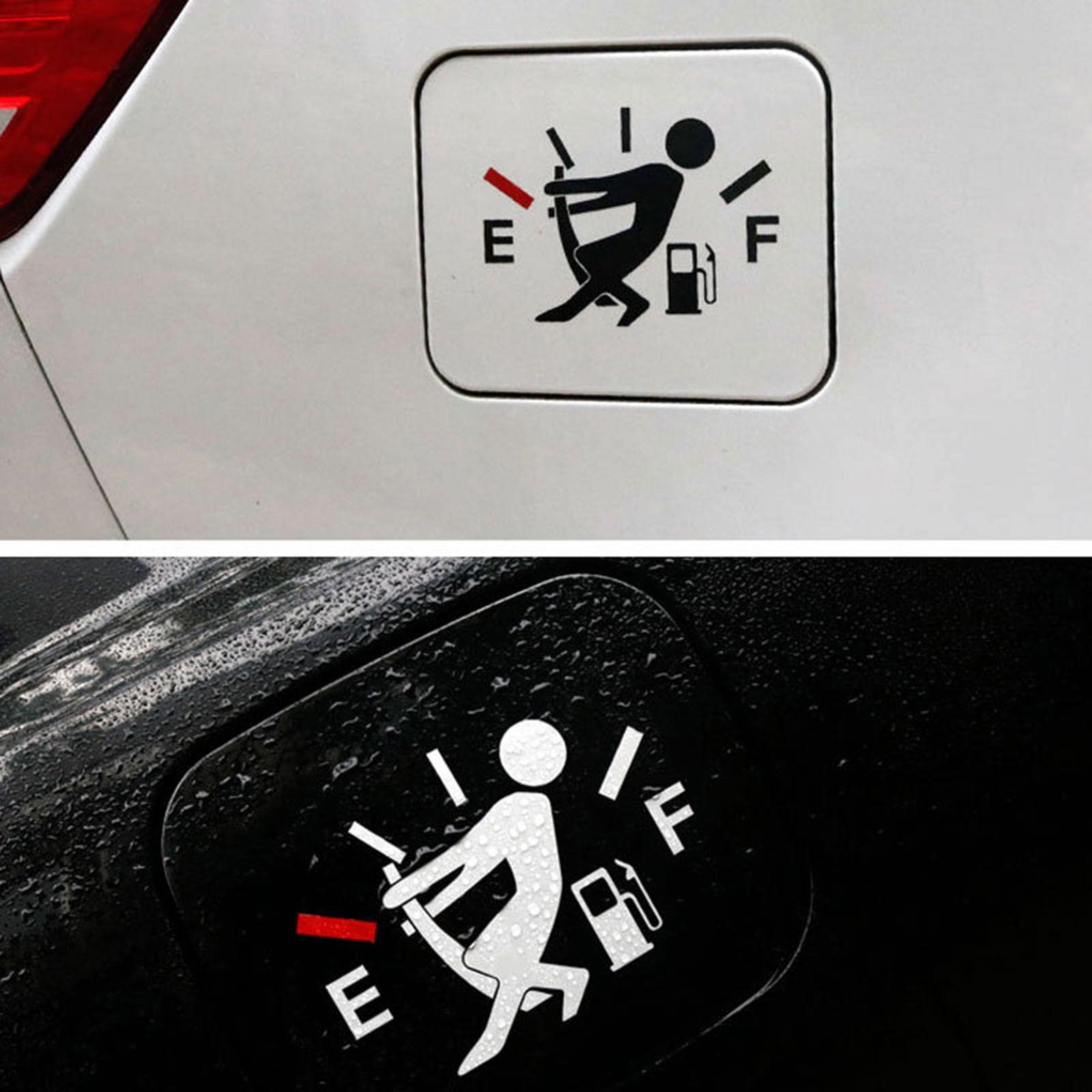 Funny Car Stickers - SECRET DESIRE Fuel Tank Cap Decals for Cars & Vehicles - Black Vinyl Decoration - Perfect for Prank Gifts & Auto Accessories Customization