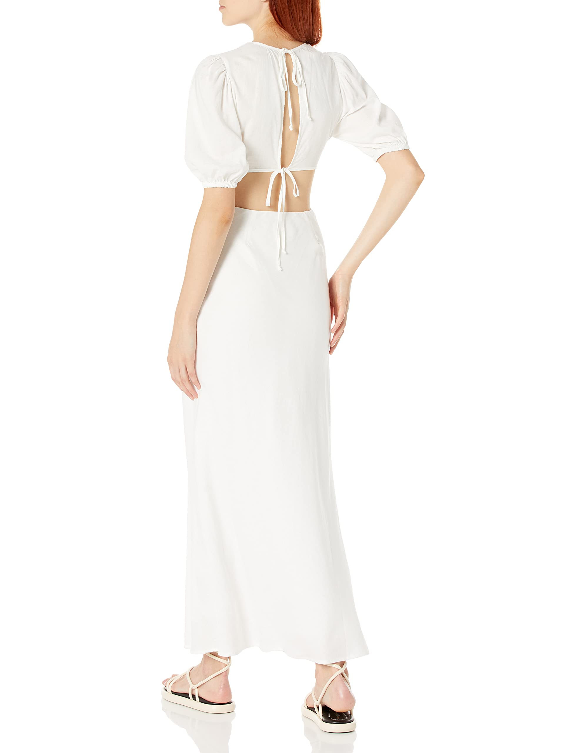 NIA Women's Serafina Dress - Elegant Flowy Midi Dress with Floral Print, V-Neck & Wrap Waist | Perfect for Summer Weddings, Beach Vacations & Date Nights