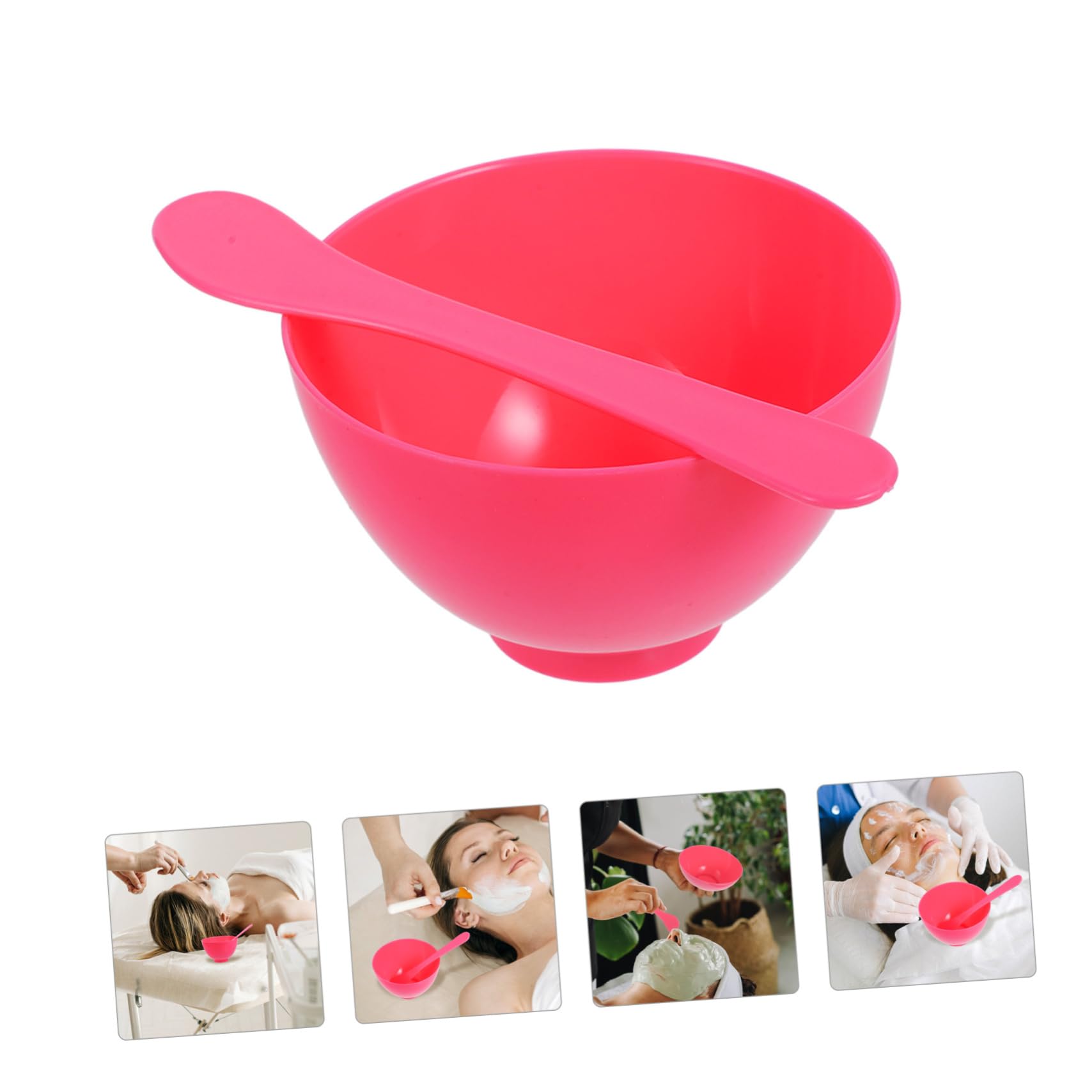 NOLITOY 5-Piece Mask Making Bowl Set - Lightweight Deep Mixing Bowl with Applicator for DIY Face Masks, Spa & Beauty Treatments | Portable for Travel & Home Use