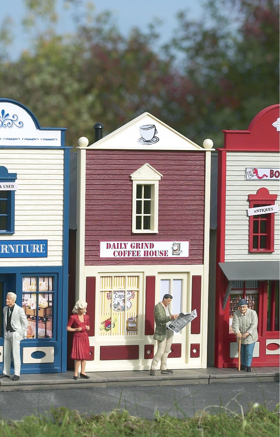 PIKO G Scale Qwik Kit Daily Grind Coffee House Model Train Building - Perfect for Model Railroad Layouts & Diorama Displays