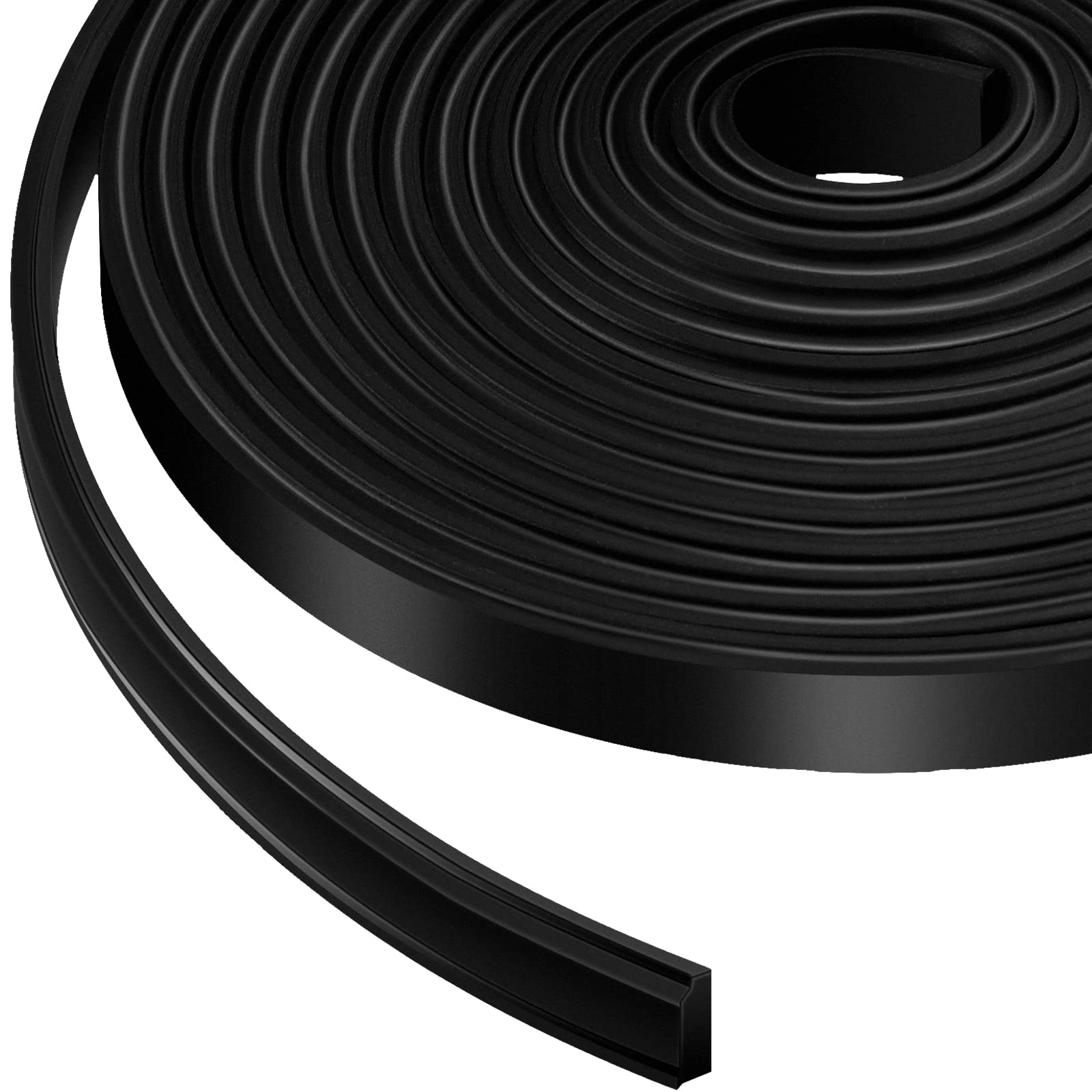 108 Inch Shower Door Bottom Seal Strip - Black Silicone Waterproof Door Sweep Replacement for Bathroom Shower (Groove Style) | Prevents Leaks & Enhances Home Bathroom Safety