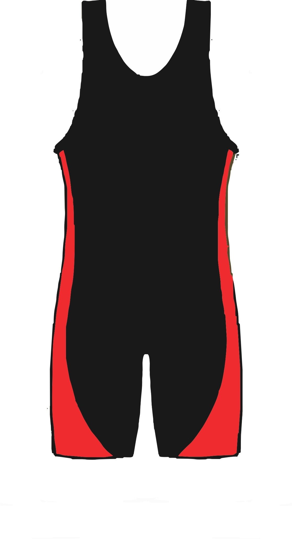 Matman Illinois Wrestling Singlet for Men - Red Competition Singlet for Wrestling, MMA & Training - High Performance Wrestling Uniform