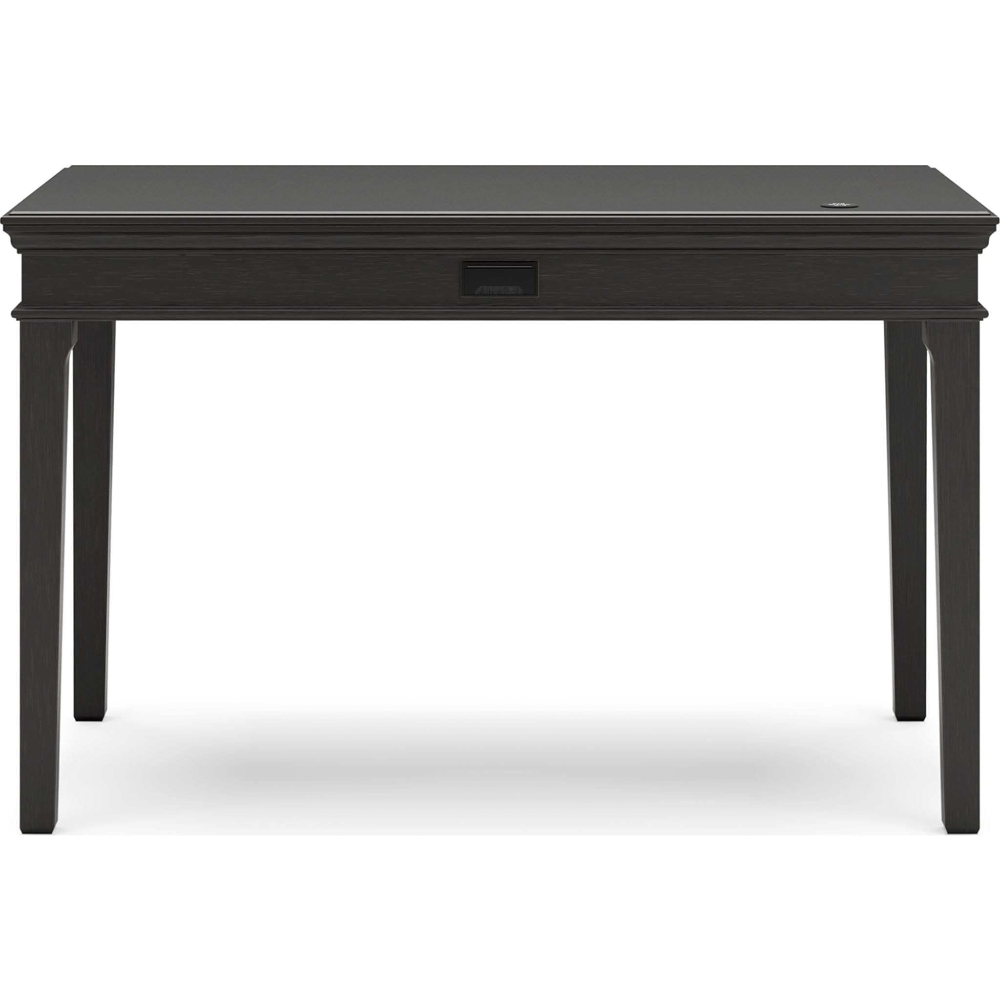 Beckincreek Black Office Desk - Modern Writing Desk for Home & Office Workspace, Study, and Computer Use