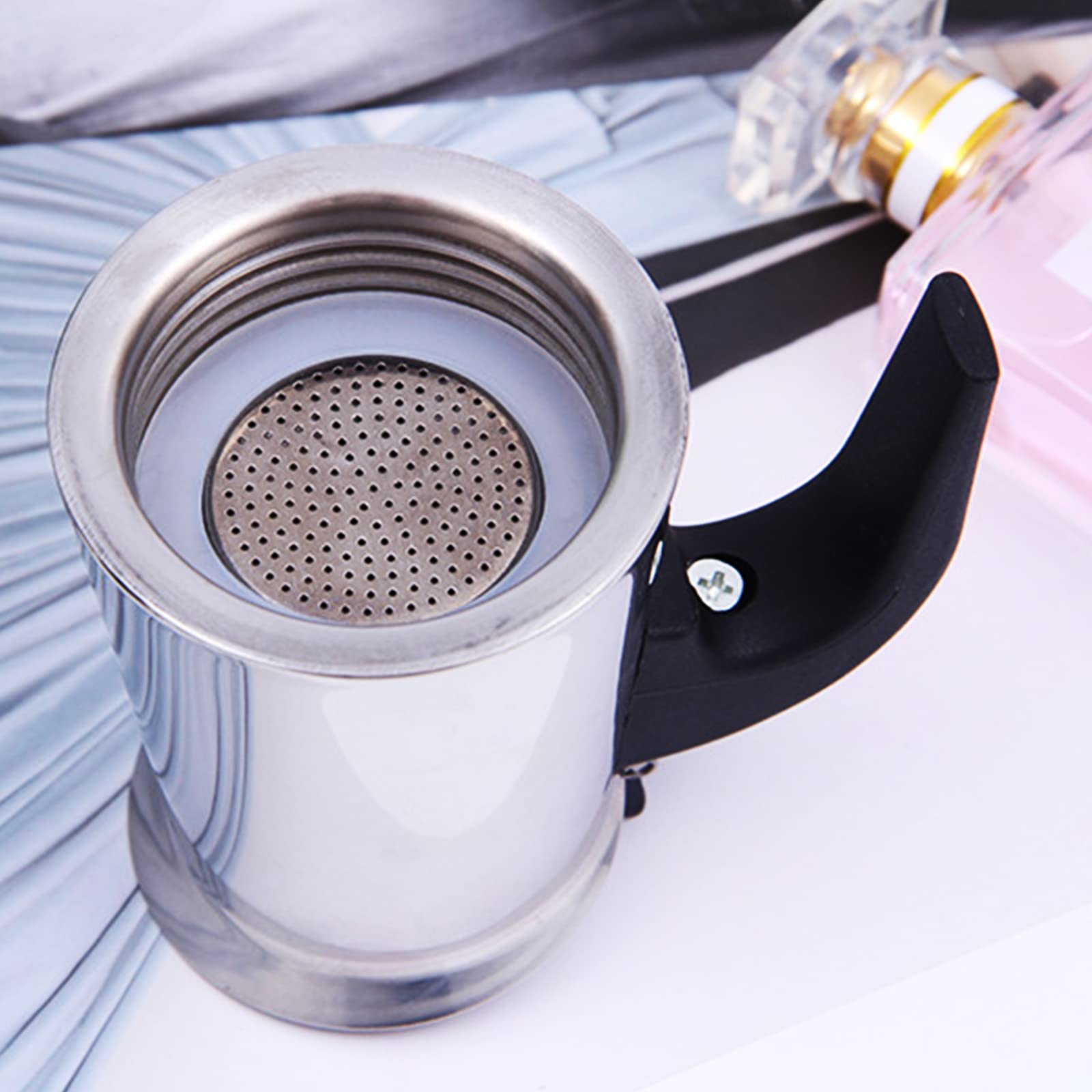 9 Cups Electric Stovetop Espresso Maker - Stainless Steel Moka Pot for Italian & Cuban Coffee (450ml) | Perfect for Home Brewing, Camping & Office Use