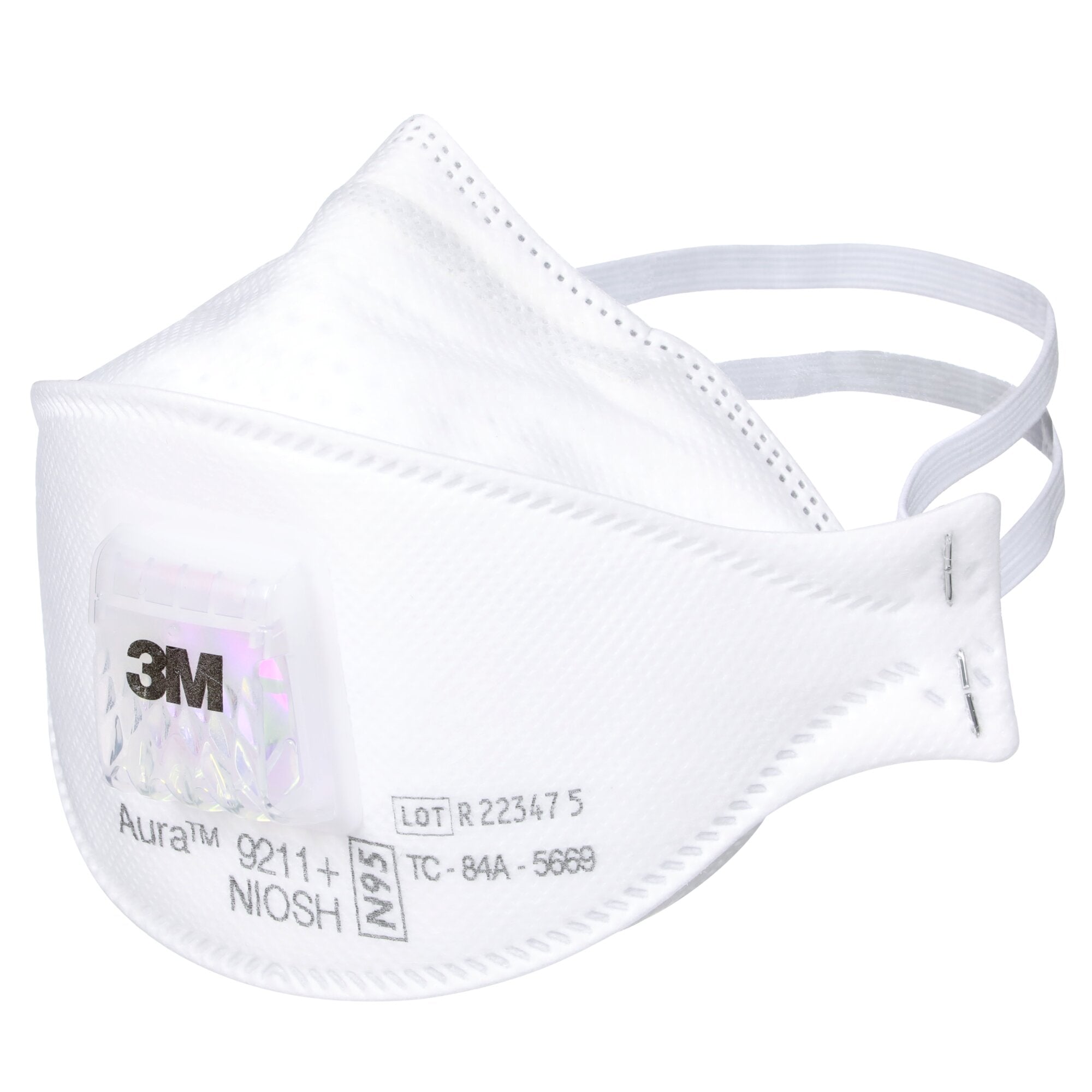 3M Aura Particulate Respirator 9211+ N95 Masks - 20 Pack, NIOSH Certified for Dust, Pollen & Airborne Particles Protection - Ideal for Construction, Woodworking & Allergy Season
