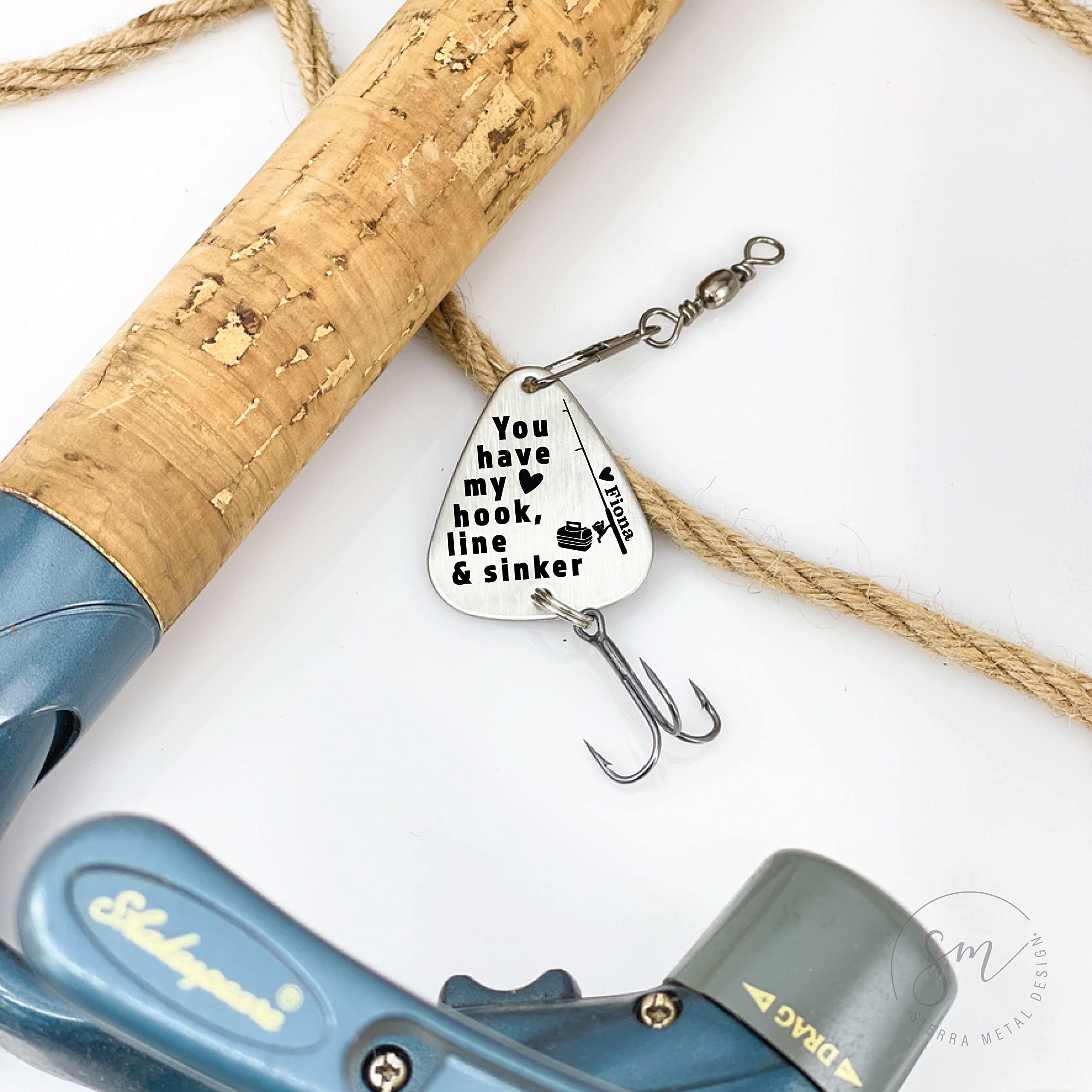 Kingman Custom Fishing Lure - Personalized Valentine's Day Gift for Men | Unique Fishing Bait for Him | Hook, Line & Sinker Present | Perfect for Bass Fishing, Trout Angling & Outdoor Adventures