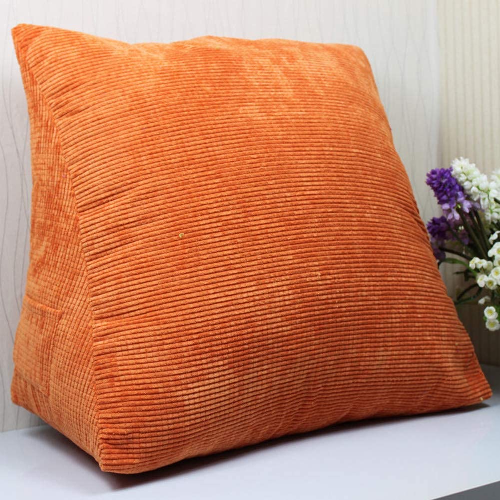 Triangular Reading Pillow for Bed & Sofa - Ergonomic Wedge Cushion with Removable Cover, Lumbar Support Backrest for Sitting in Bed, Reading, Gaming & Relaxation