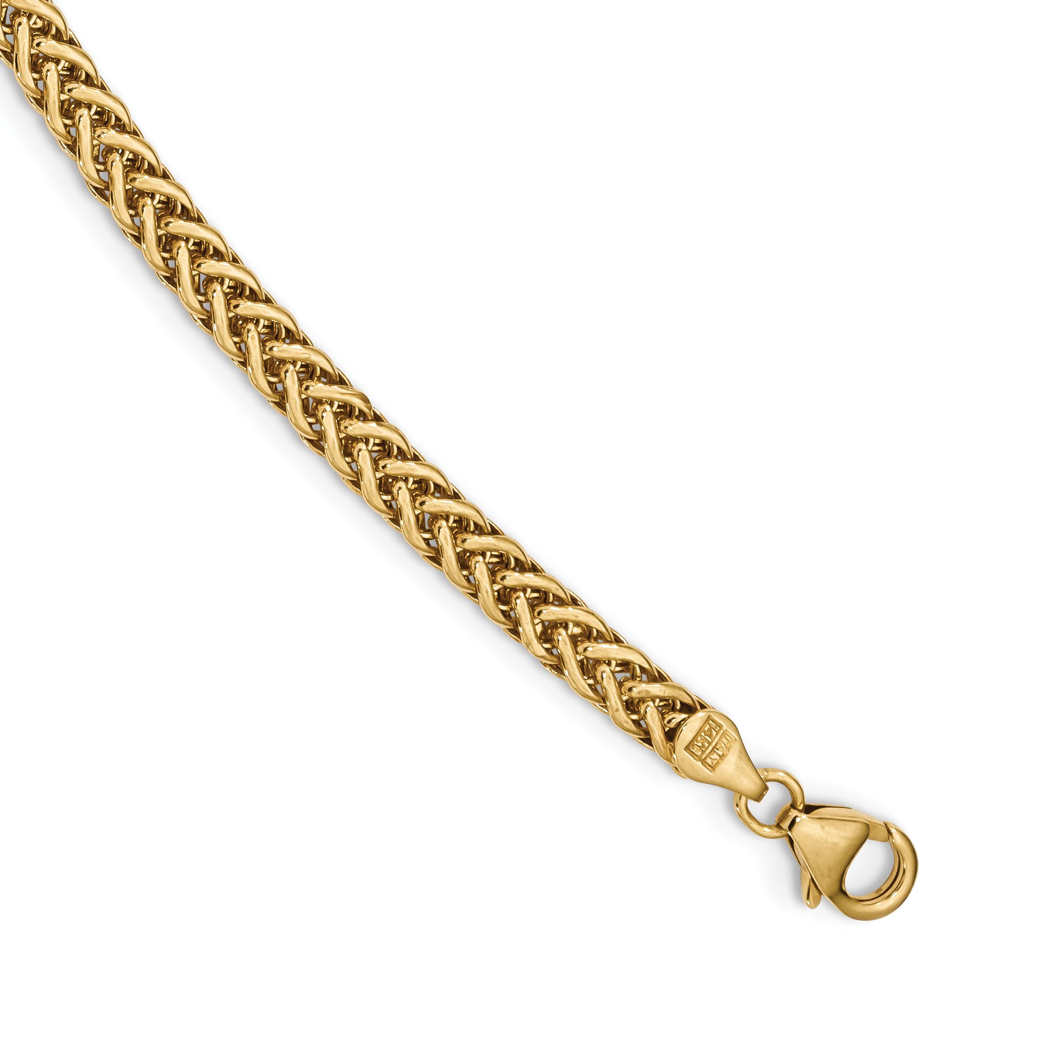 14k Yellow Gold Polished Fancy Link Necklace | Italian-Made Chain for Women | Elegant Bracelet & Anklet Alternative | 17 Inch Length | Perfect for Weddings, Date Nights & Special Occasions