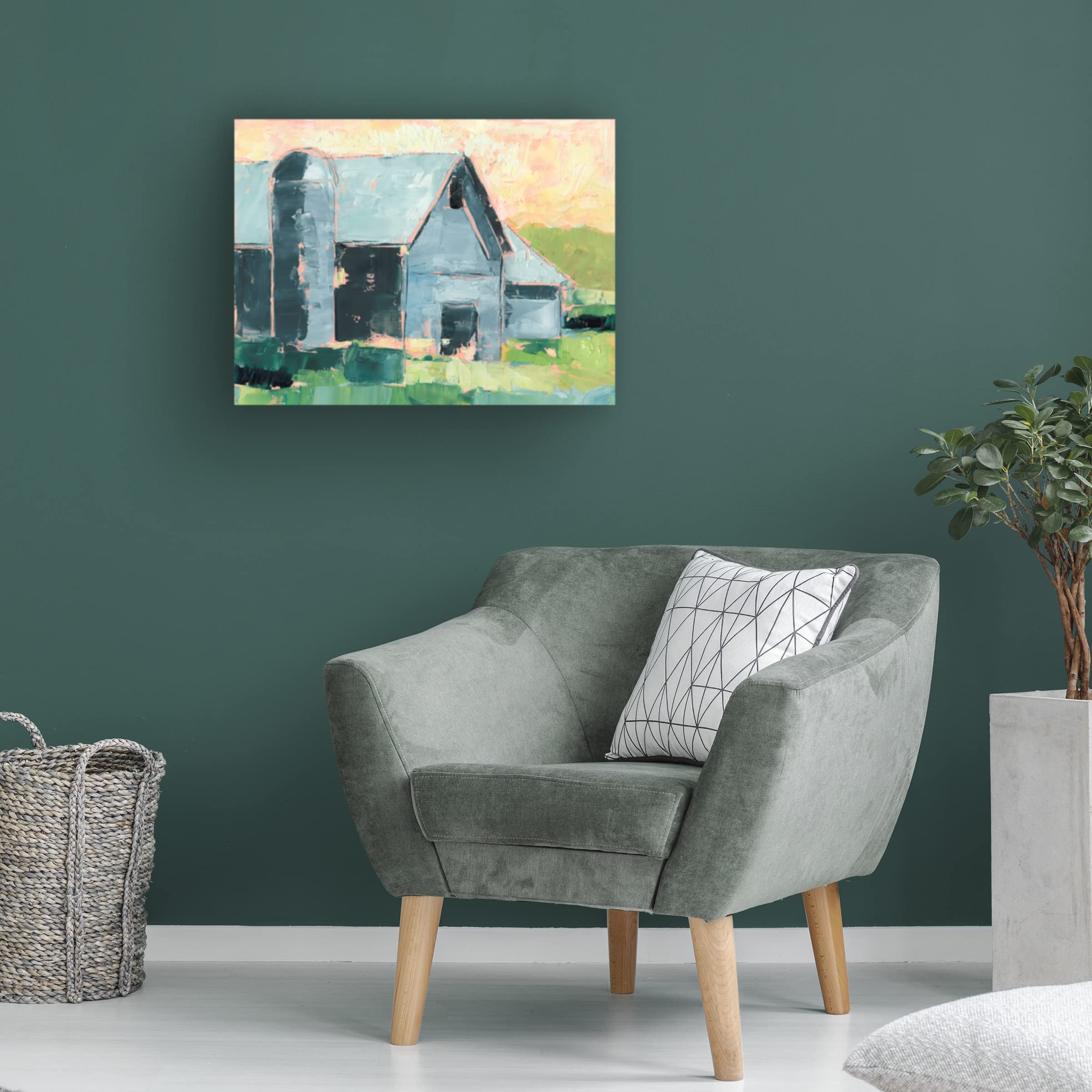 Ethan Harper 'Southern Glow I' Canvas Wall Art Print - Modern Landscape Painting for Living Room, Bedroom & Office Decor