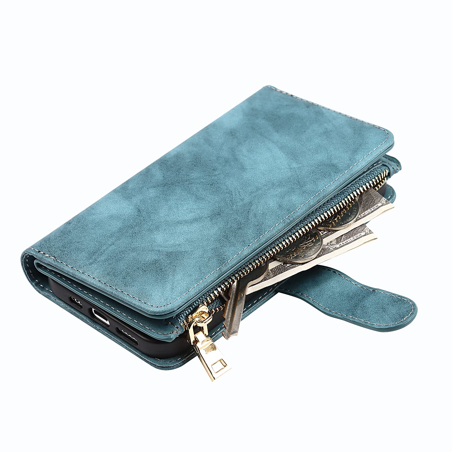 Jaorty Magnetic Leather Wallet Case for iPhone 12 Pro (6.1