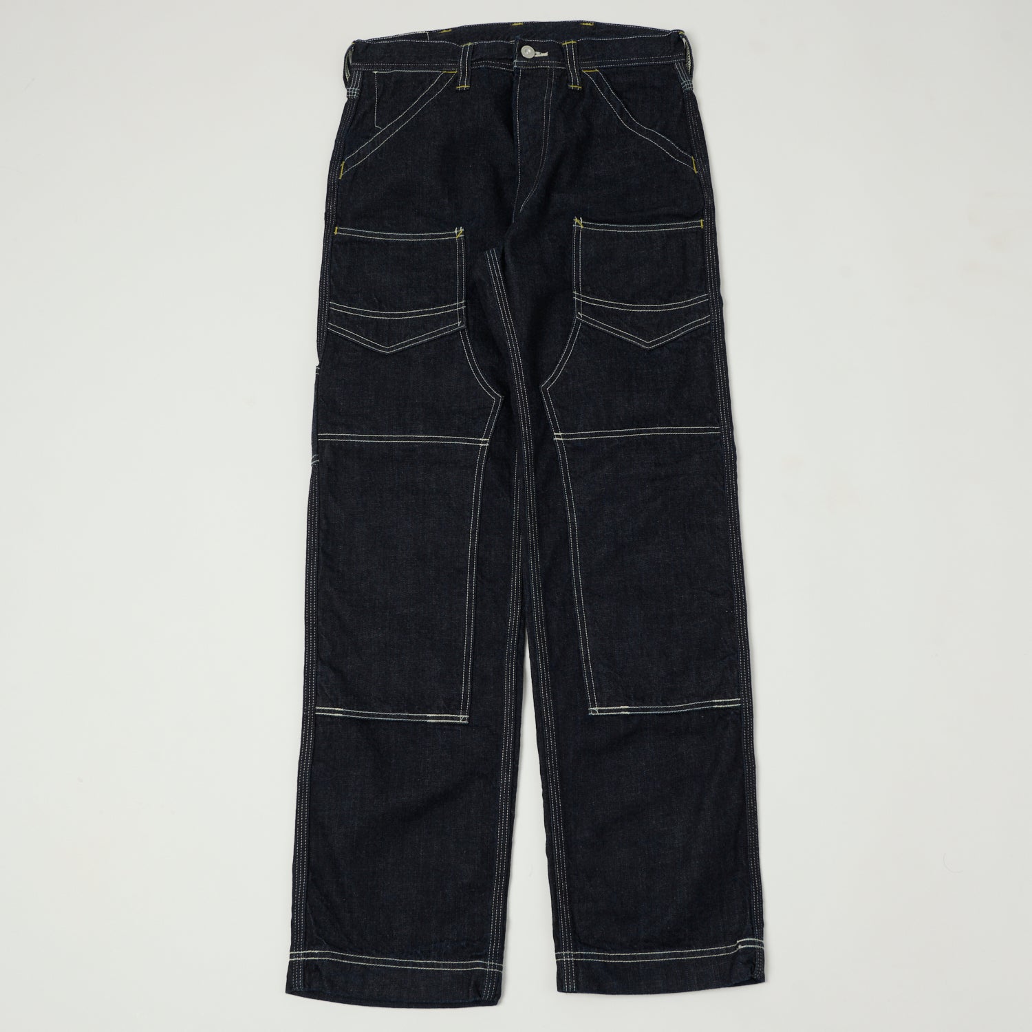 Freewheelers 2412004 Derrickman Overalls - Vintage Union Special Denim Jeans One Wash for Men | Workwear, Casual Style & Outdoor Activities