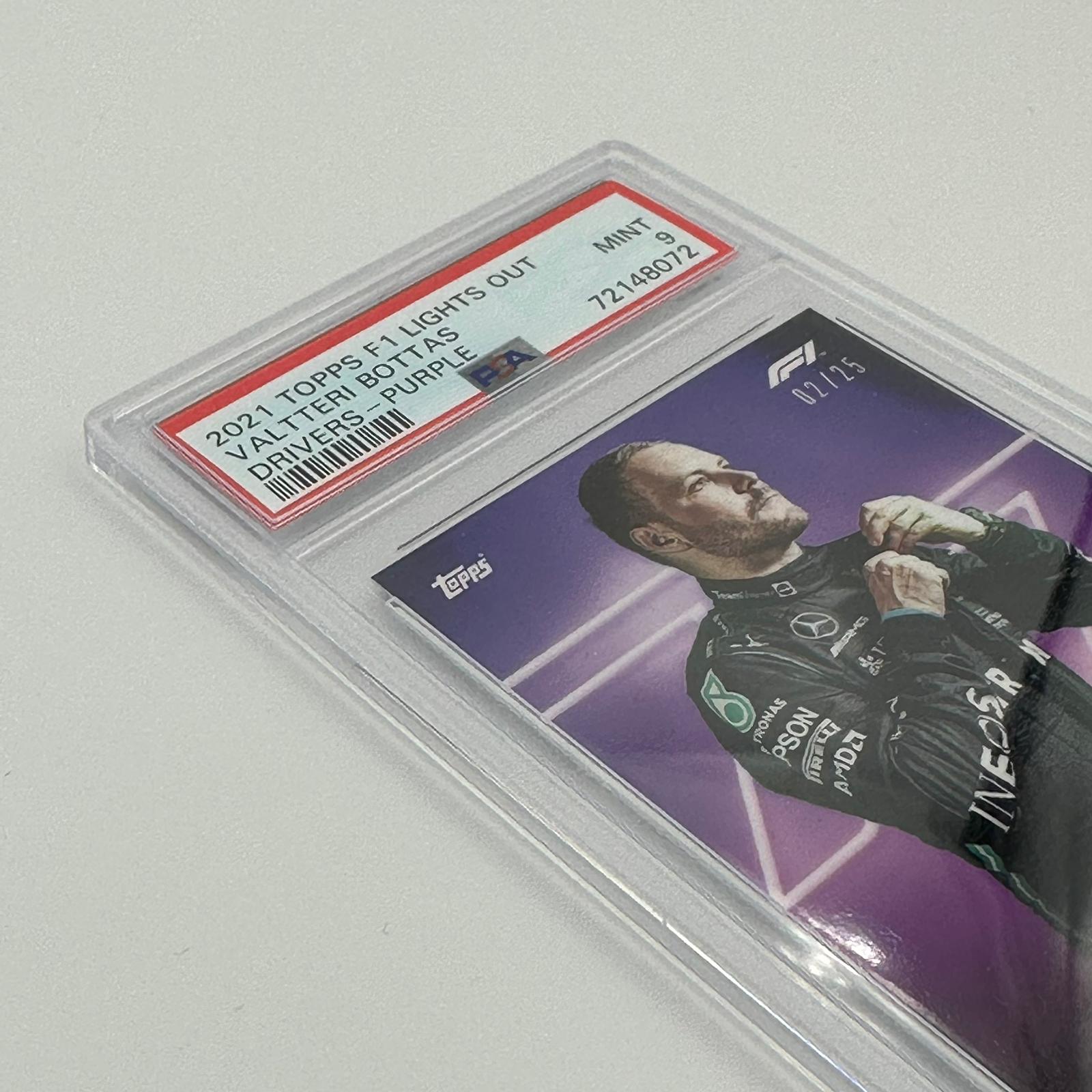 PSA 9 Graded 2002 Valtteri Bottas Purple Parallel Racing Card - Perfect for F1 Collectors & Motorsport Memorabilia Displays