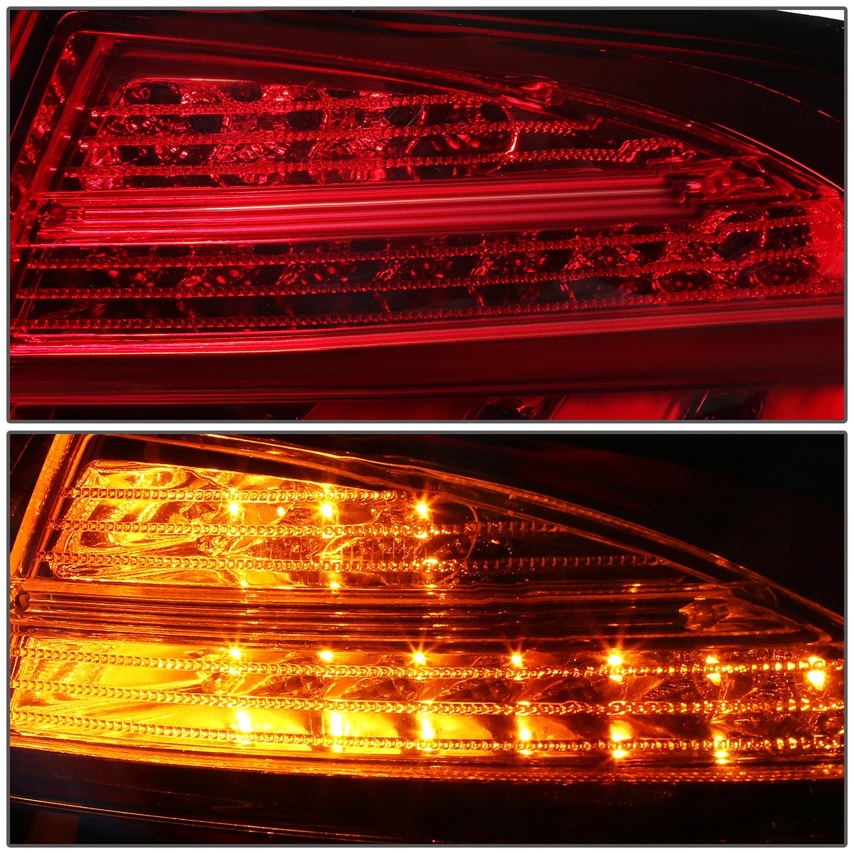 Auto Dynasty BMW 3-Series F30/F31 4-Door LED Tail Lights - Red & Clear Lens 3D Design with Brake+Turn Signals | Perfect for Night Driving & Car Customization