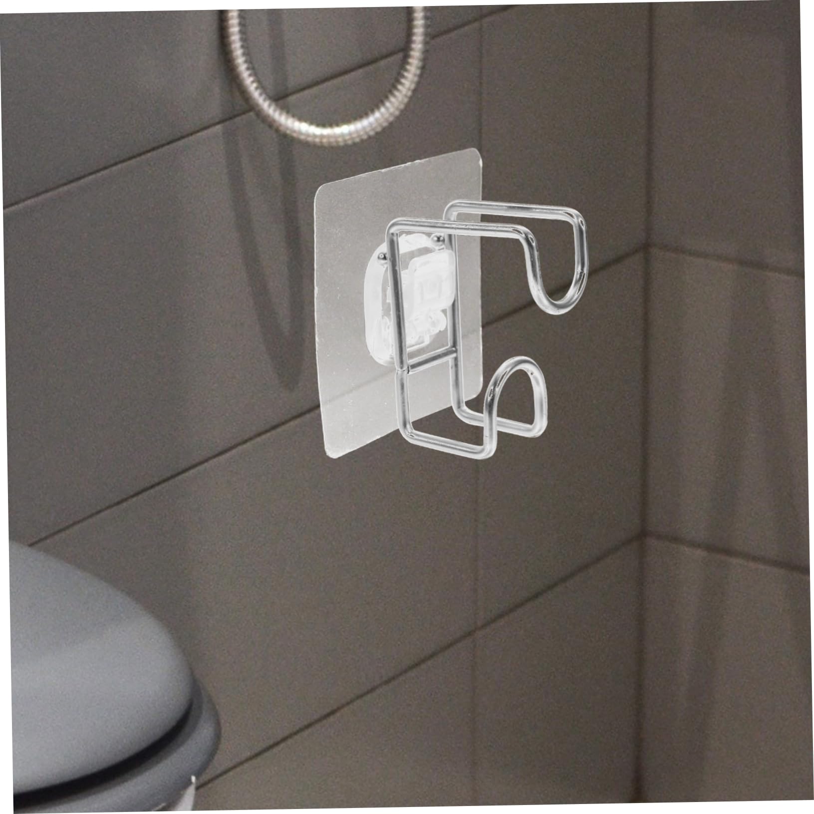 Sturdy Carbon Steel Potty Hook - Non-Slip Adhesive Wall Hanger for Boys & Girls Toilet Seat Organization | Bathroom Storage Solution for Kids' Potty Training & Small Space Organization