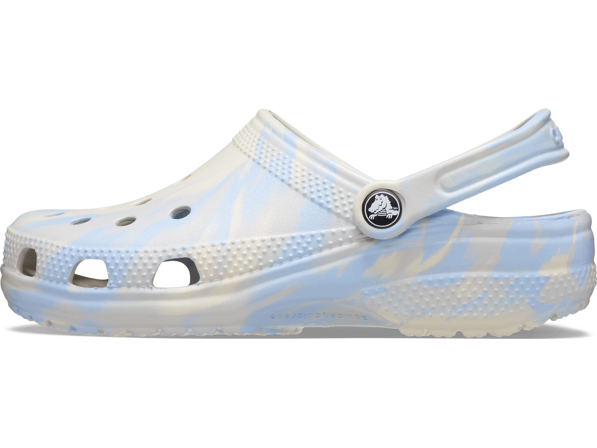 Crocs Unisex Classic Marbled Tie-Dye Clog | Comfortable Slip-On Shoes for Men & Women | Perfect for Beach, Pool, and Casual Wear