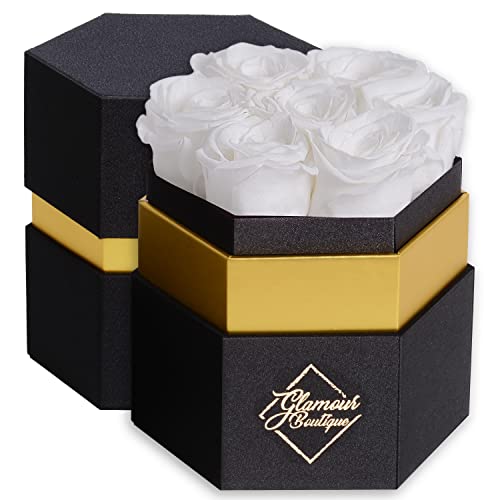 White 7 Roses Black Box