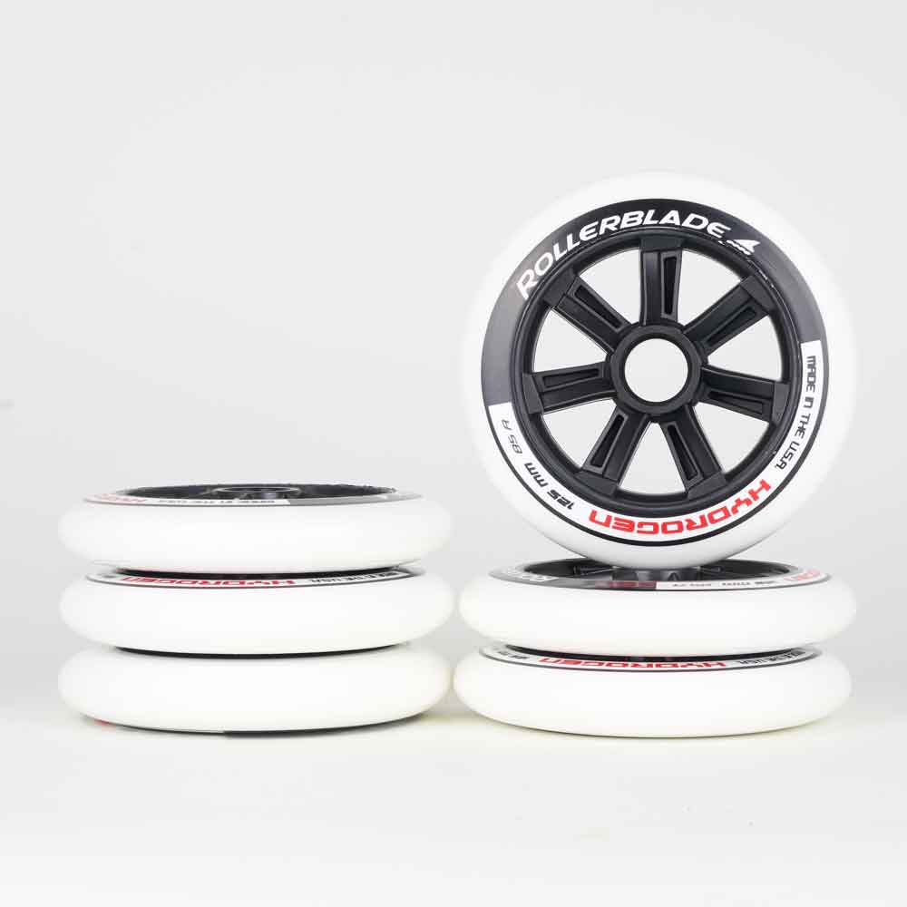 Rollerblade Hydrogen 125mm Wheels 6-Pack - High Performance Inline Skate Wheels for Speed Skating & Outdoor Fitness