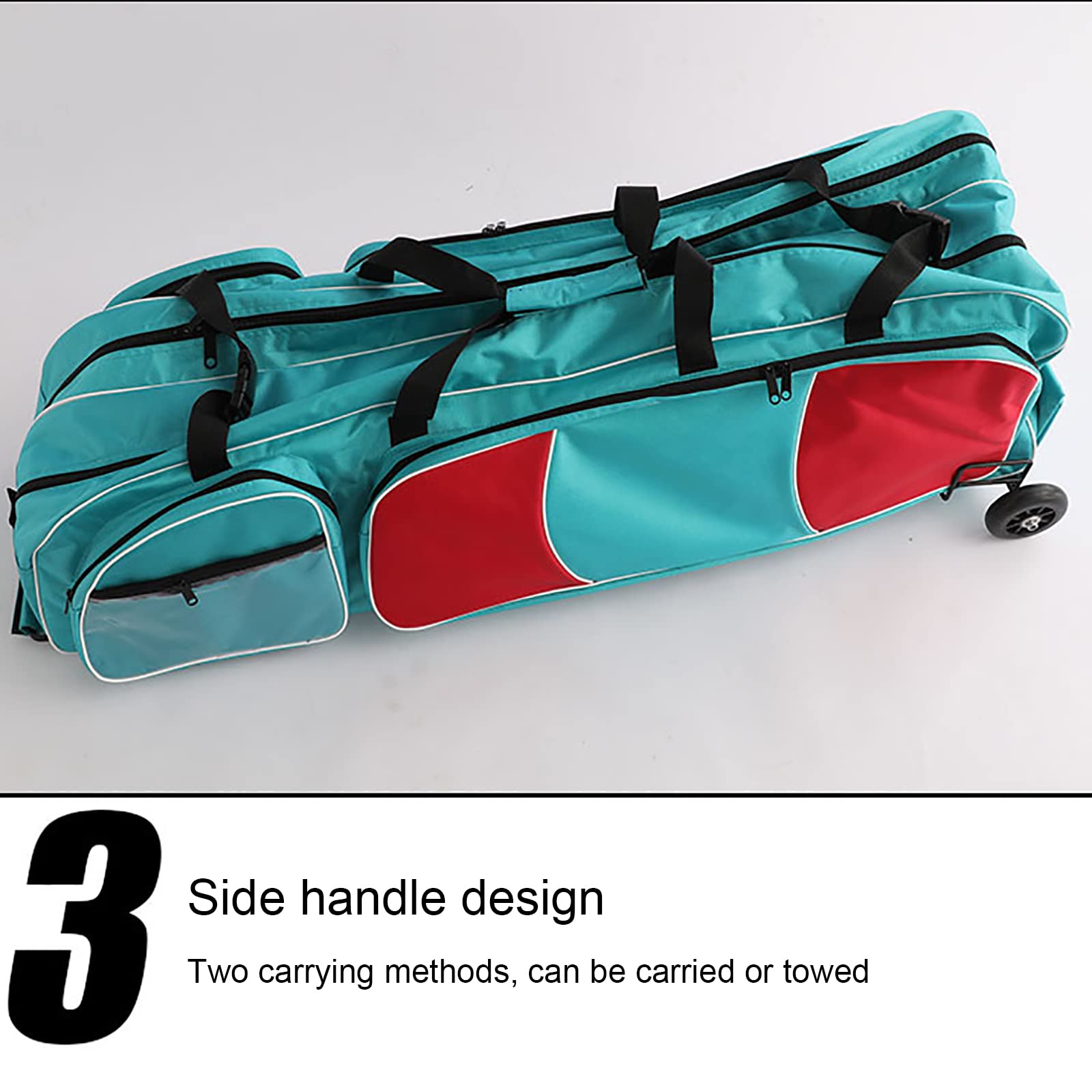 Premium Fencing Gear Bag for Foil, Epee & Saber - Durable Roller Storage Bag for Adults & Kids (47x15.7x15.7 Inches) - Perfect for Tournaments, Practice & Equipment Transport