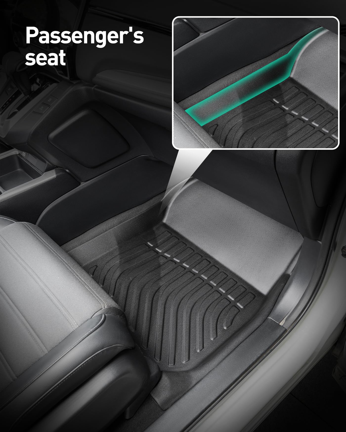 All-Weather Floor Mats & Cargo Liner for Honda CRV 2017-2022 - Custom Fit Car Floor Mats & Trunk Protector - Durable Interior Accessories for Sedan, SUV, Road Trips & Daily Commute