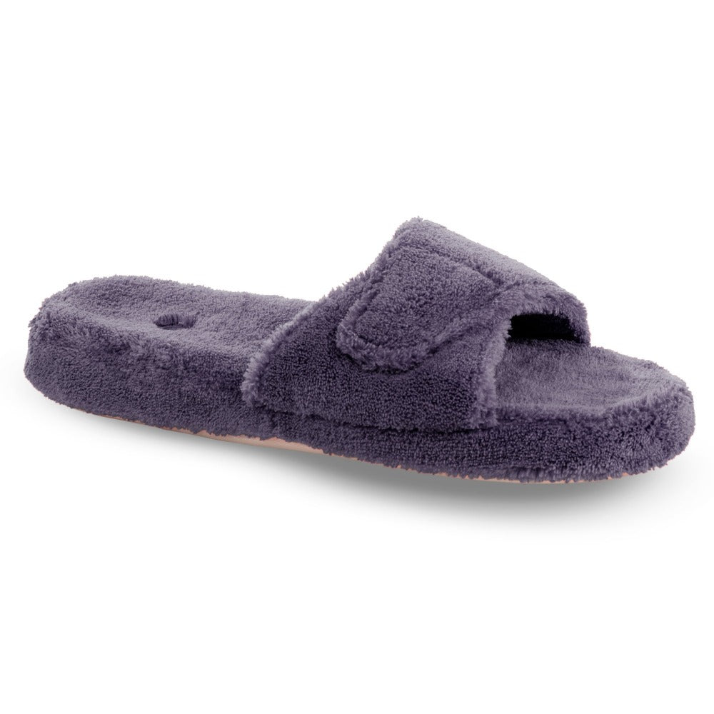 Women's Adjustable Spa Slide Slippers with Cloud Contour® Cushioning - Soft House Slippers for Relaxation, Lounging & Post-Spa Comfort