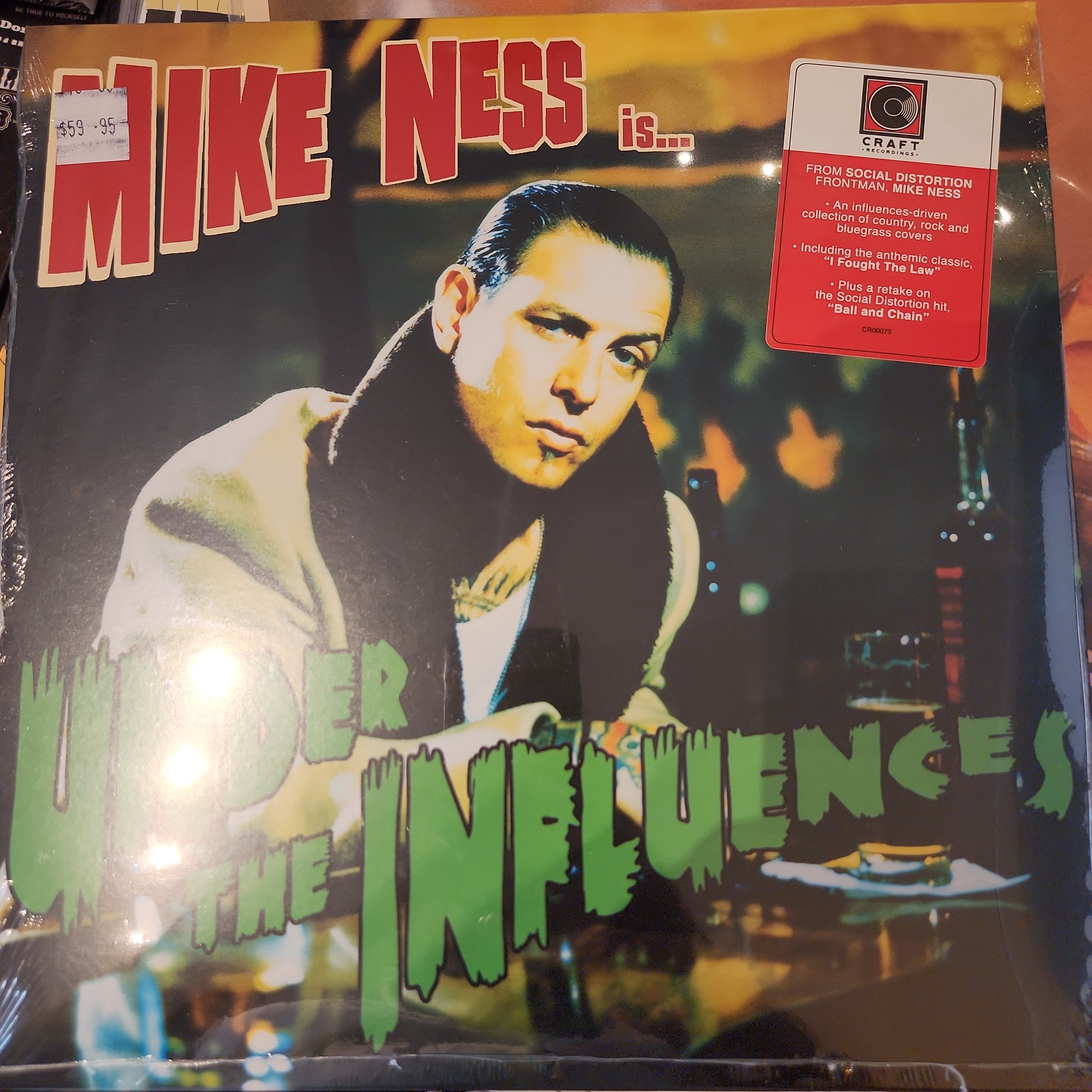 Mike Ness - Under The Influence Vinyl LP Record | Punk Rock Music Album | Perfect for Collectors & Music Enthusiasts | Great for Home Listening & Gifts