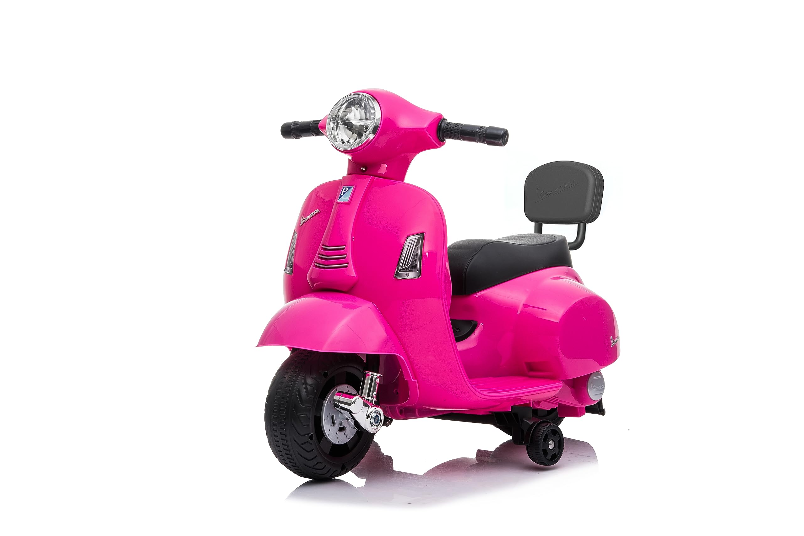Official Licensed Piaggio Mini Vespa Kids Electric Scooter - 6V Pink Ride-On Toy with LED Lights & Fun Sounds | Perfect Gift for Toddlers Birthday & Outdoor Play