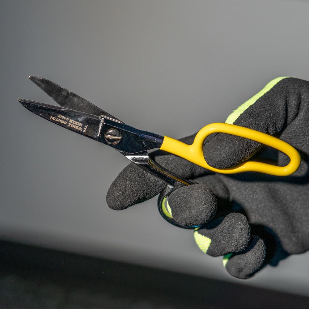 Klein Tools 46039 Professional Cable Splicer's Kit - Includes Electrician's Knife & Free-Fall Snips for Electrical Wiring & Telecom Work | Perfect for Electricians, Linemen & Telecom Technicians