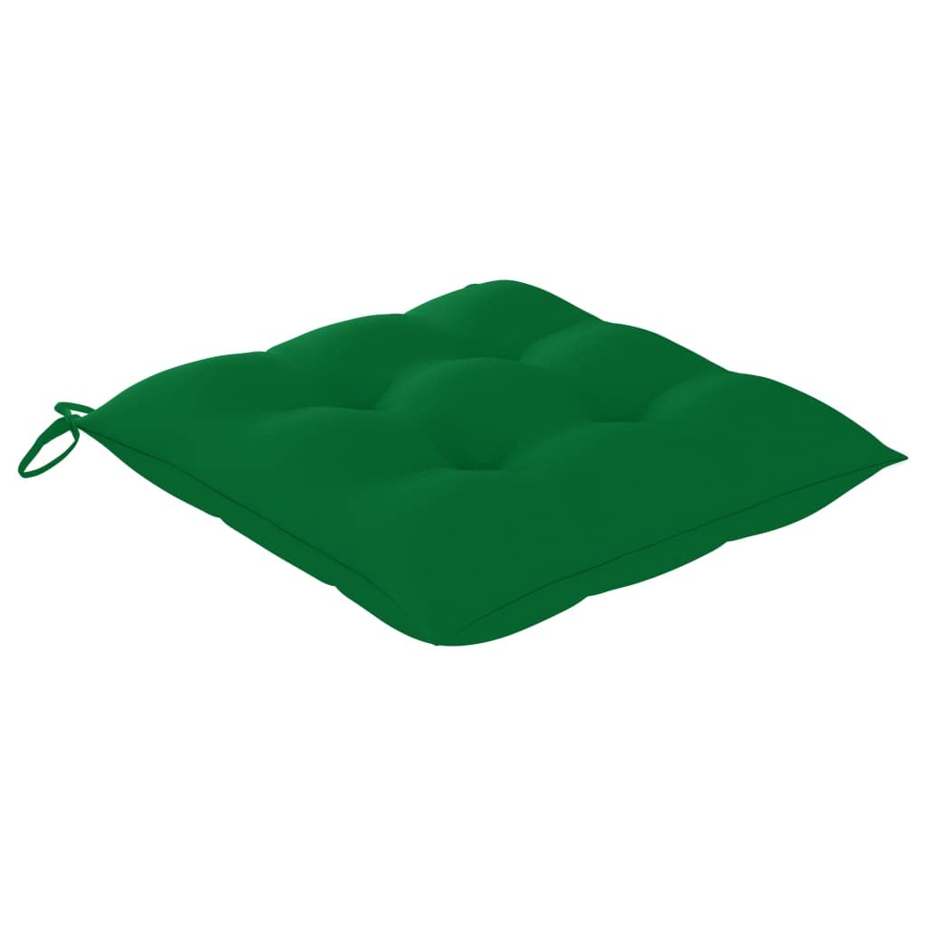 4-Piece Green Outdoor Chair Cushions Set - 15.7