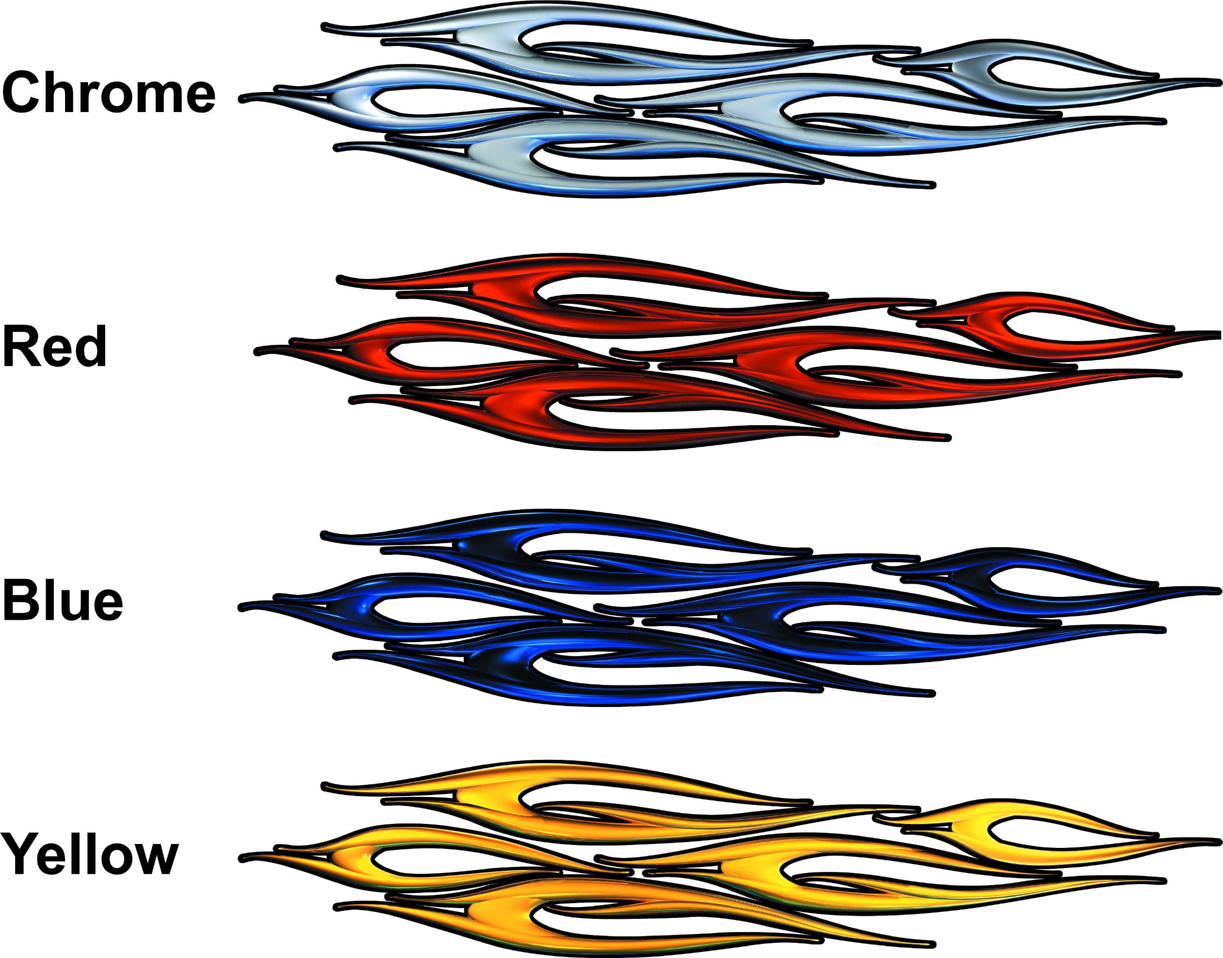 Tribal Chrome Spears Decals for Car & Truck - Premium Vinyl Stickers for Vehicle Customization, Auto Decoration & Personalization - Perfect for Cars, Trucks, SUVs & Motorcycles