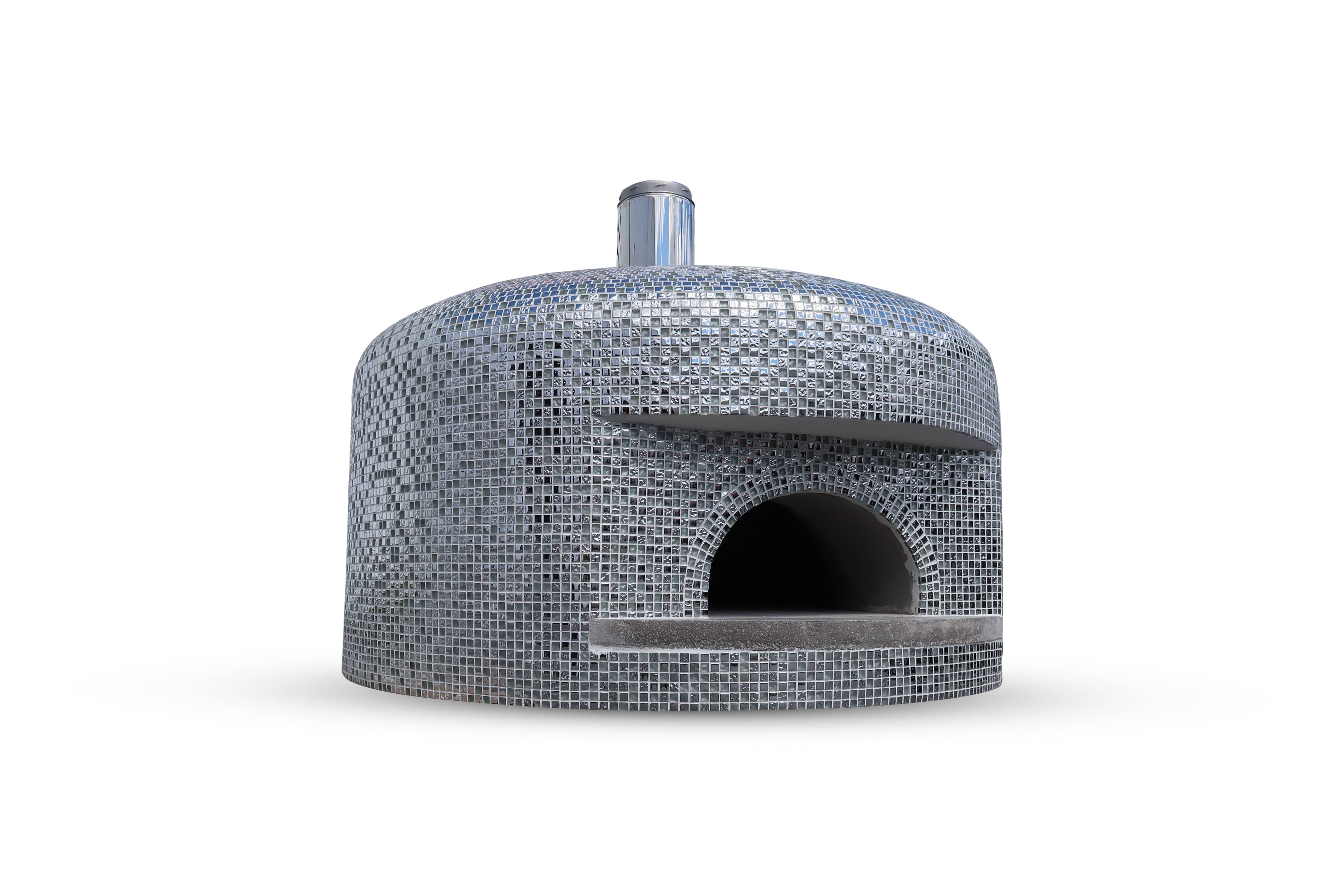 Garzoni 350 Mosaic Pizza Oven - Pre-Assembled Outdoor Wood Fired Oven for Backyard, Garden & Patio - Perfect for Homemade Pizza, Bread & Italian Cooking