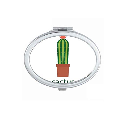 DIYthinker Cactus Potted Plant Green Succulents Mirror - Portable Foldable Double-Sided Makeup Mirror for Travel, Home & Office Use