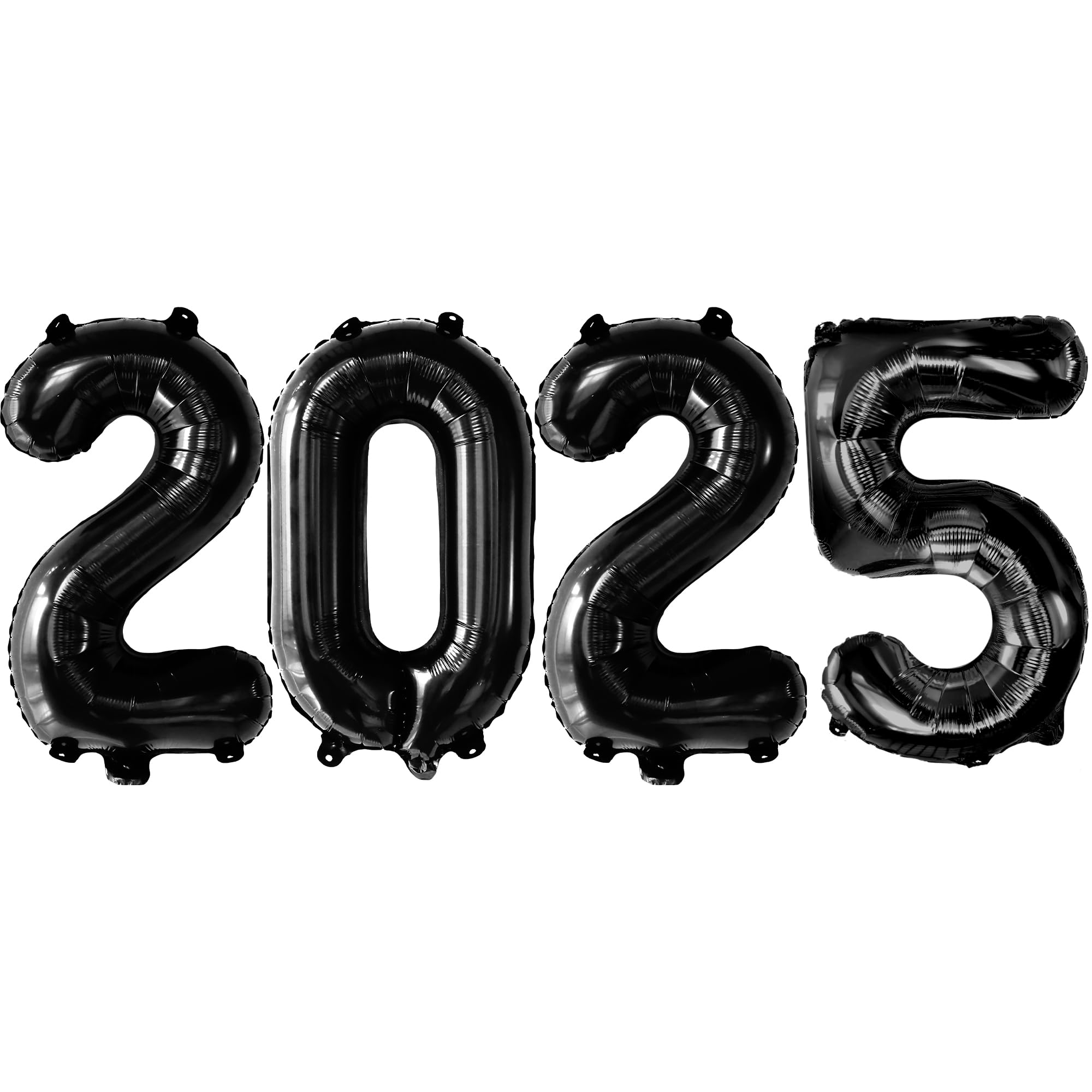 KatchOn 16 Inch 2025 Black Graduation Balloons - Class of 2025 Party Decorations | Bulk Latex Balloons for Graduation Ceremony, School Events & College Celebrations