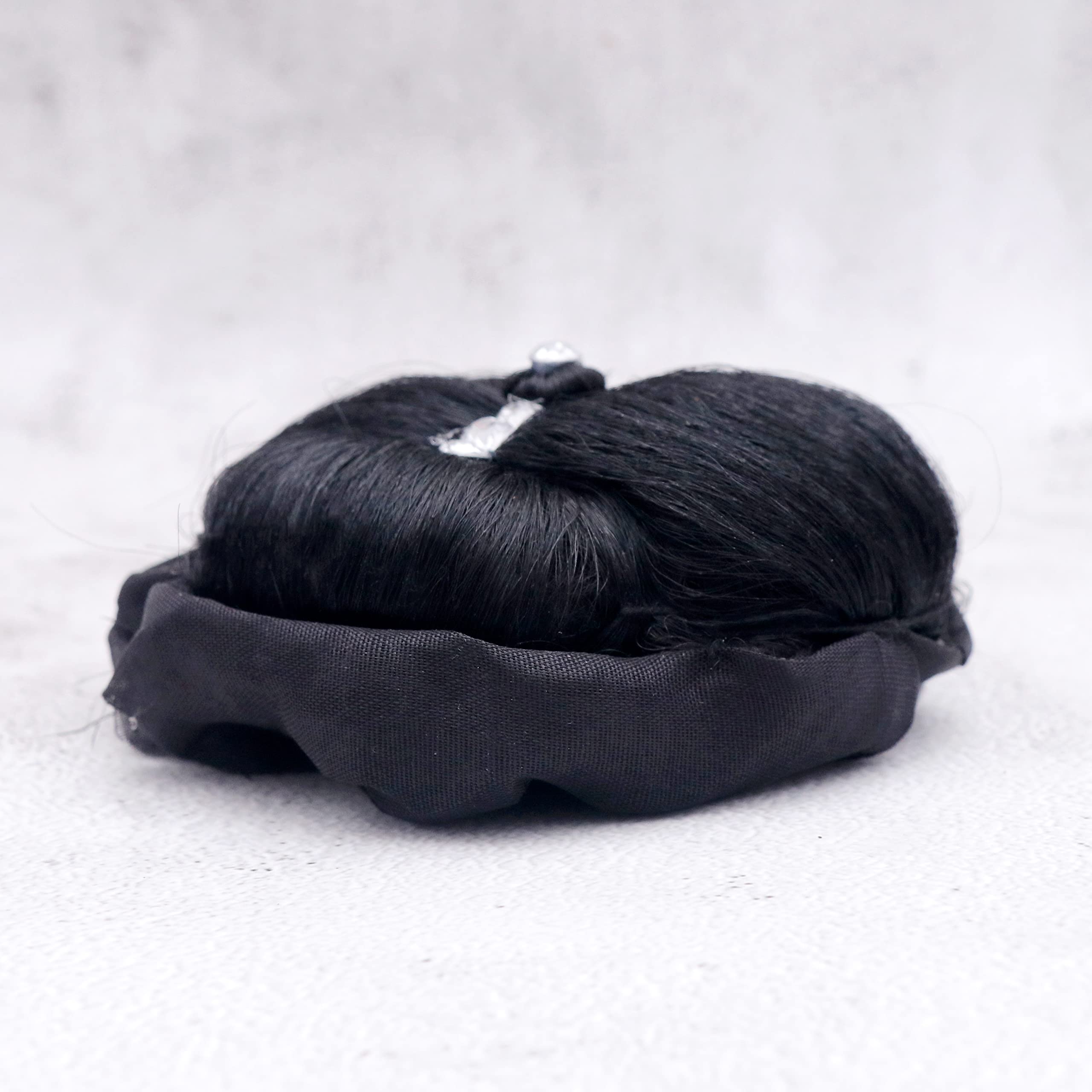 NAVMAV Juda Stone Hair Accessories for Women & Girls – Black Juda Hair Extensions for Bun Styling | Perfect for Weddings, Parties & Special Occasions