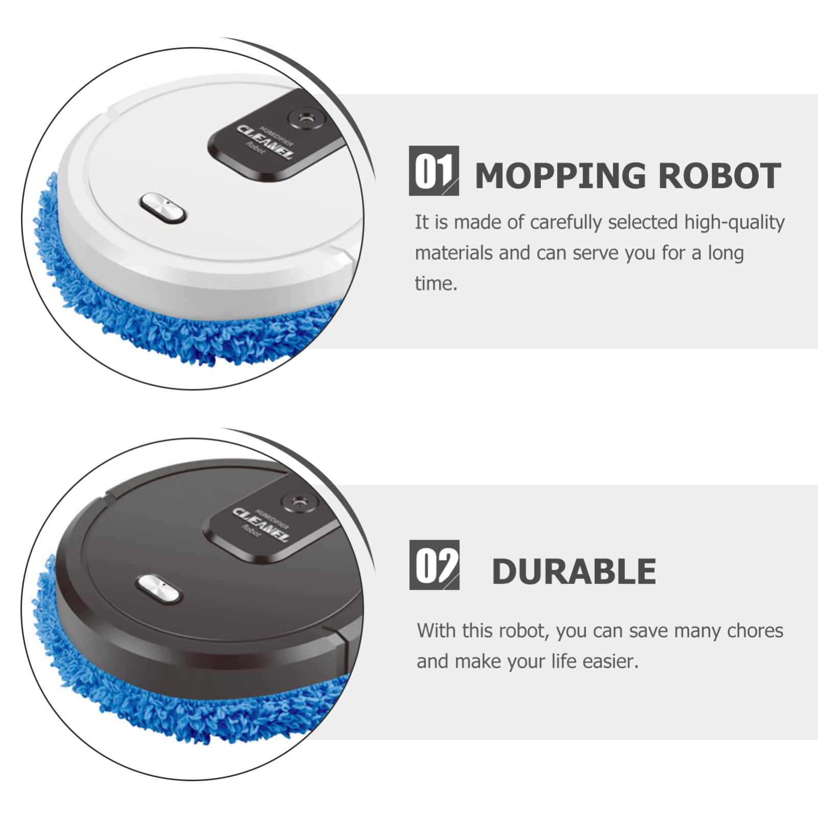 Hemobllo Smart Robot Vacuum Cleaner - Powerful Multifunctional Automatic Vacuum for Carpets, Hard Floors & Pet Hair - Ultra Quiet Home Cleaning Robot with Strong Suction (Random Color) - Perfect for Daily Cleaning, Pet Owners & Busy Households