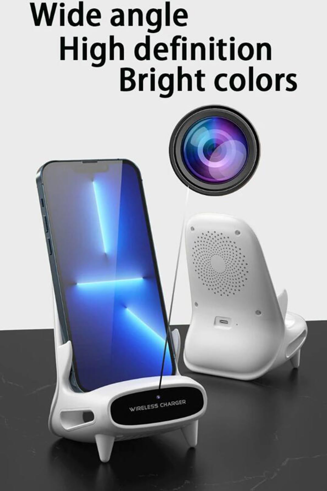 BTURYT Wireless Mini Bracket Charger for Camera - Full HD 1080p WiFi Remote Control with DVR | Home Security Monitoring for Indoor/Outdoor Use