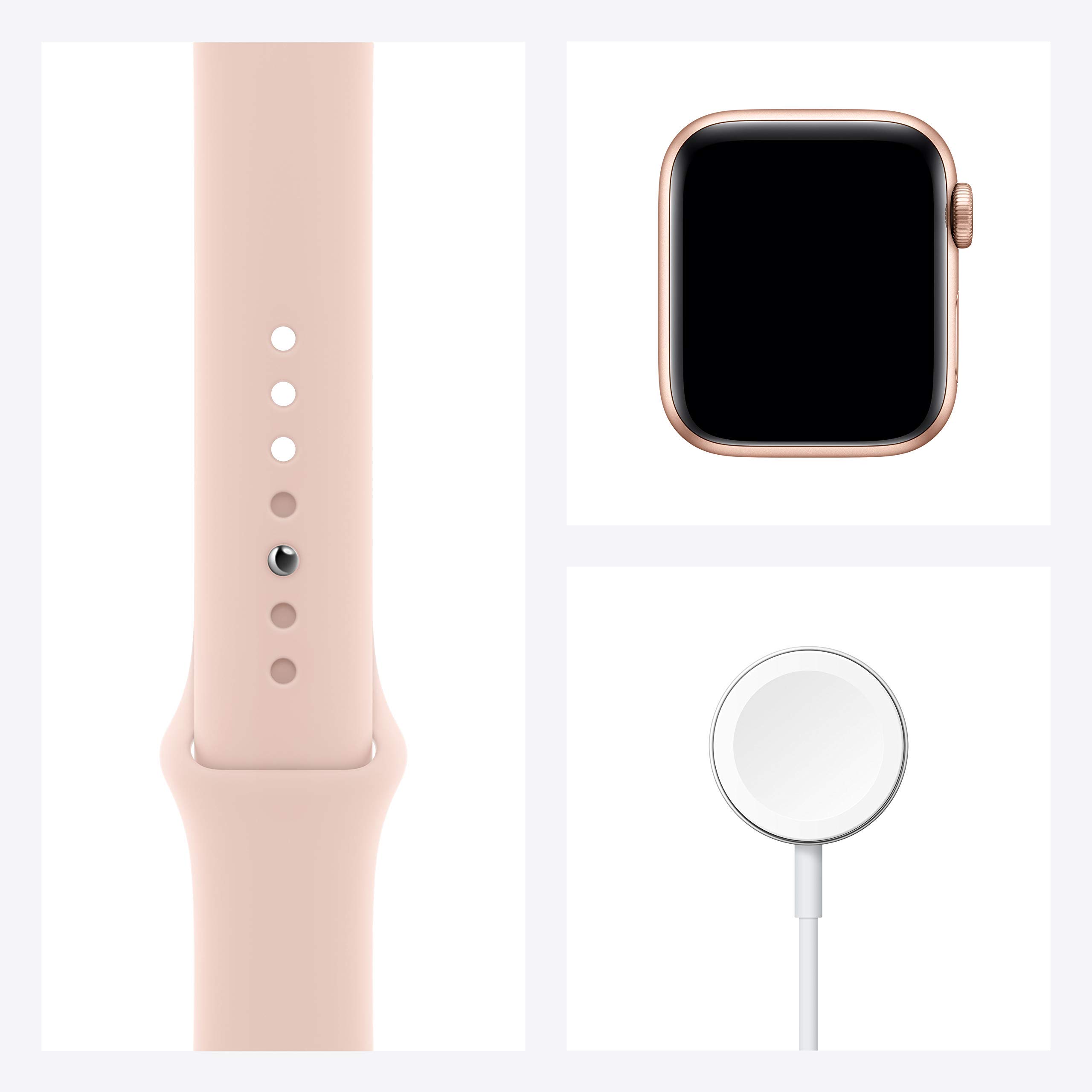 Apple Watch Series 6 (GPS, 40mm) Gold Aluminum Case with Pink Sand Sport Band - Renewed Smartwatch for Fitness Tracking, Heart Rate Monitoring & iPhone Connectivity - Perfect for Workouts, Running & Daily Use
